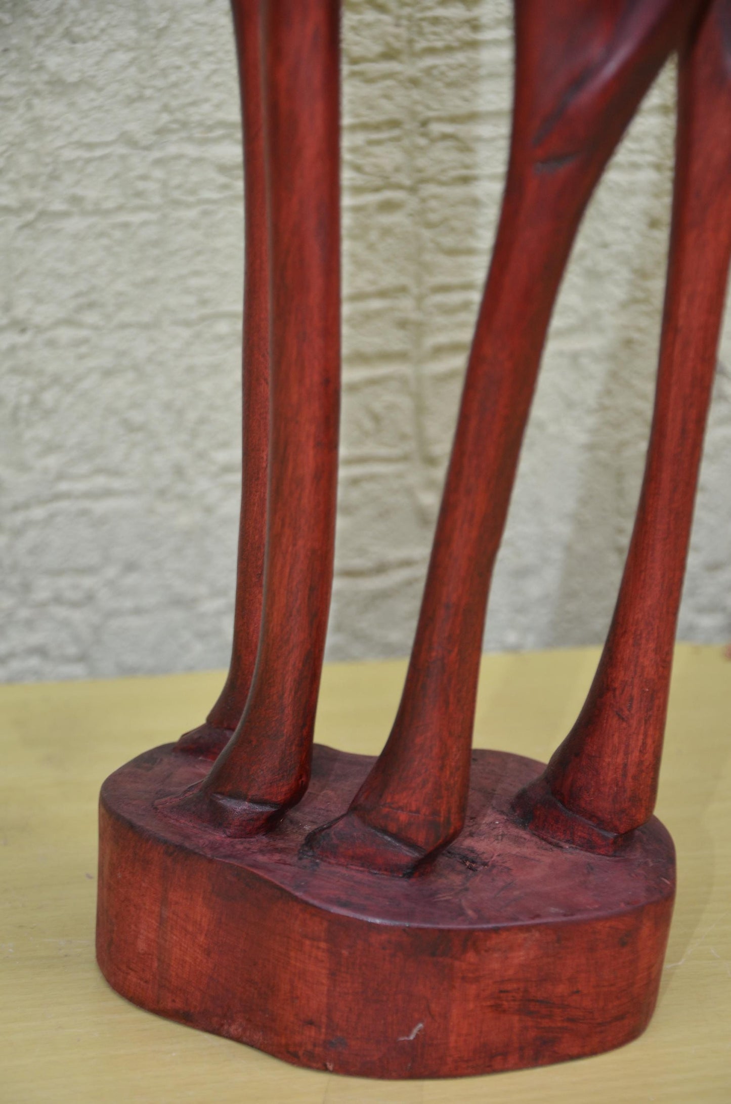 Monumental African Wooden Giraffe Sculpture | Wildlife Art