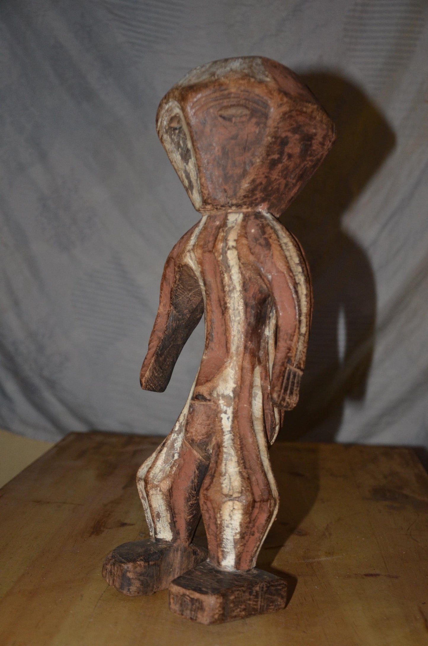Authentic Mbole Statue | Congolese Tribal Art | Hand-Carved Wood Sculpture