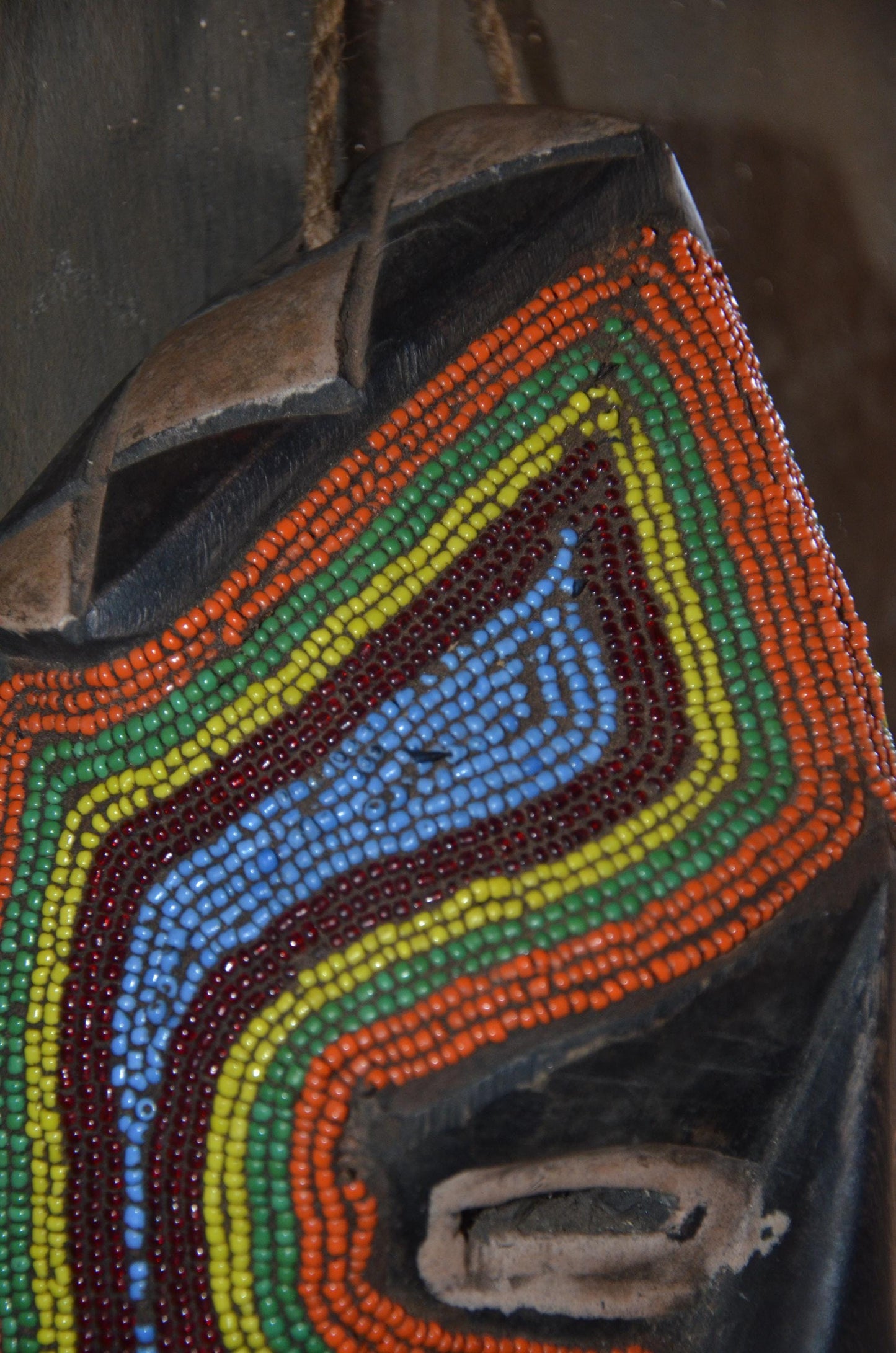 Authentic Bamileke Beaded Mask | Cameroon Grassfields | Tribal Art