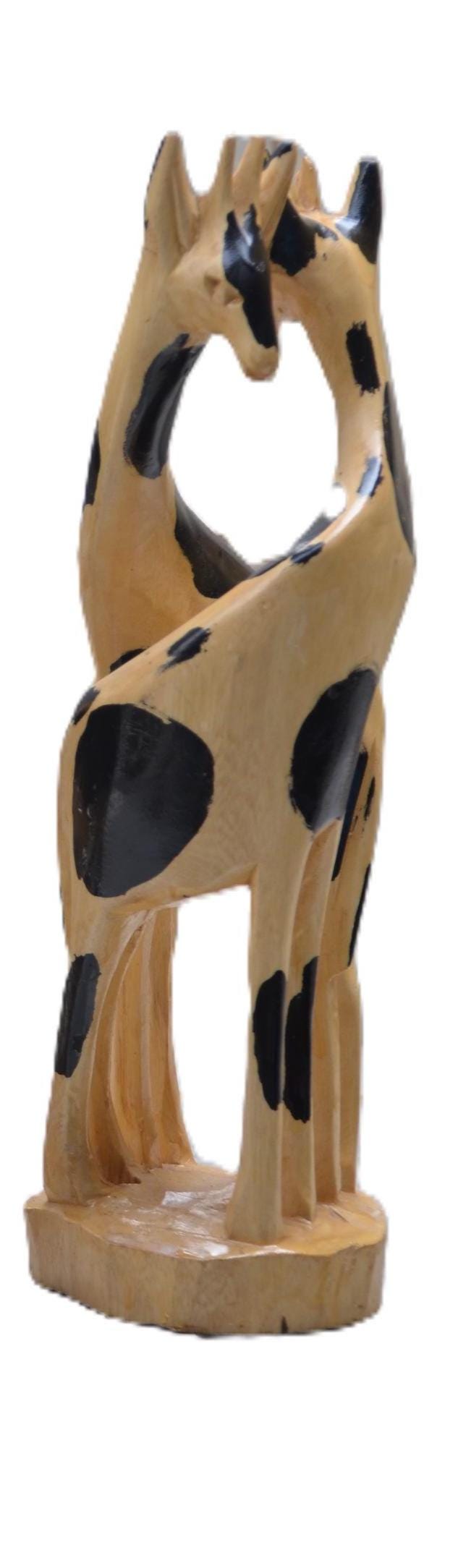 Decorating Giraffes – Hand-Carved Wooden African Sculpture
