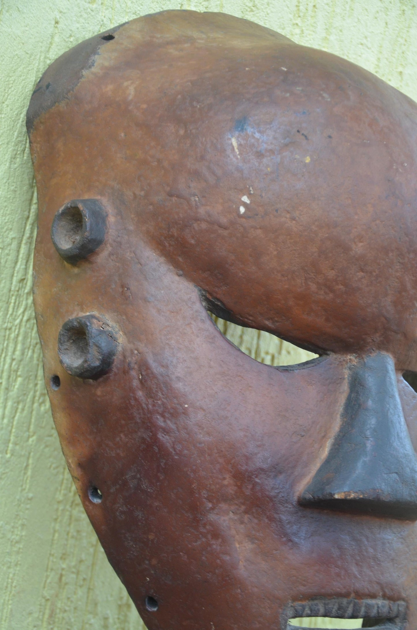 Dagara African Mask – 26" Hand-Carved Wood Tribal Mask – Burkina Faso Art.
