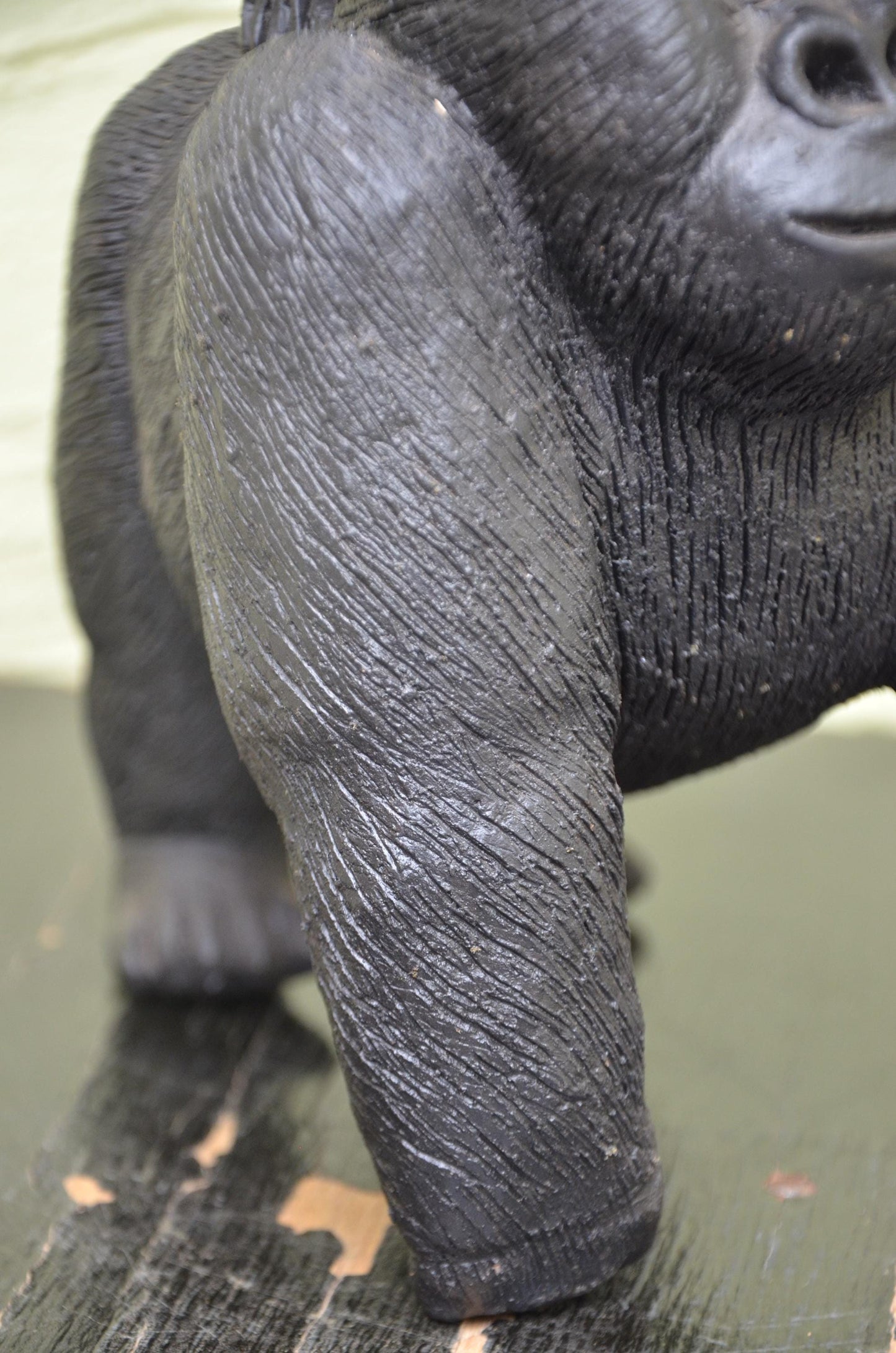 Handcrafted Clay Sculpture | Mother Gorilla Carrying Infant