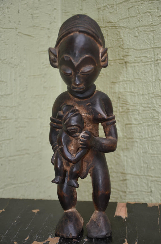 Authentic Kongo/Yombe Maternity Statue | Congolese Tribal Art