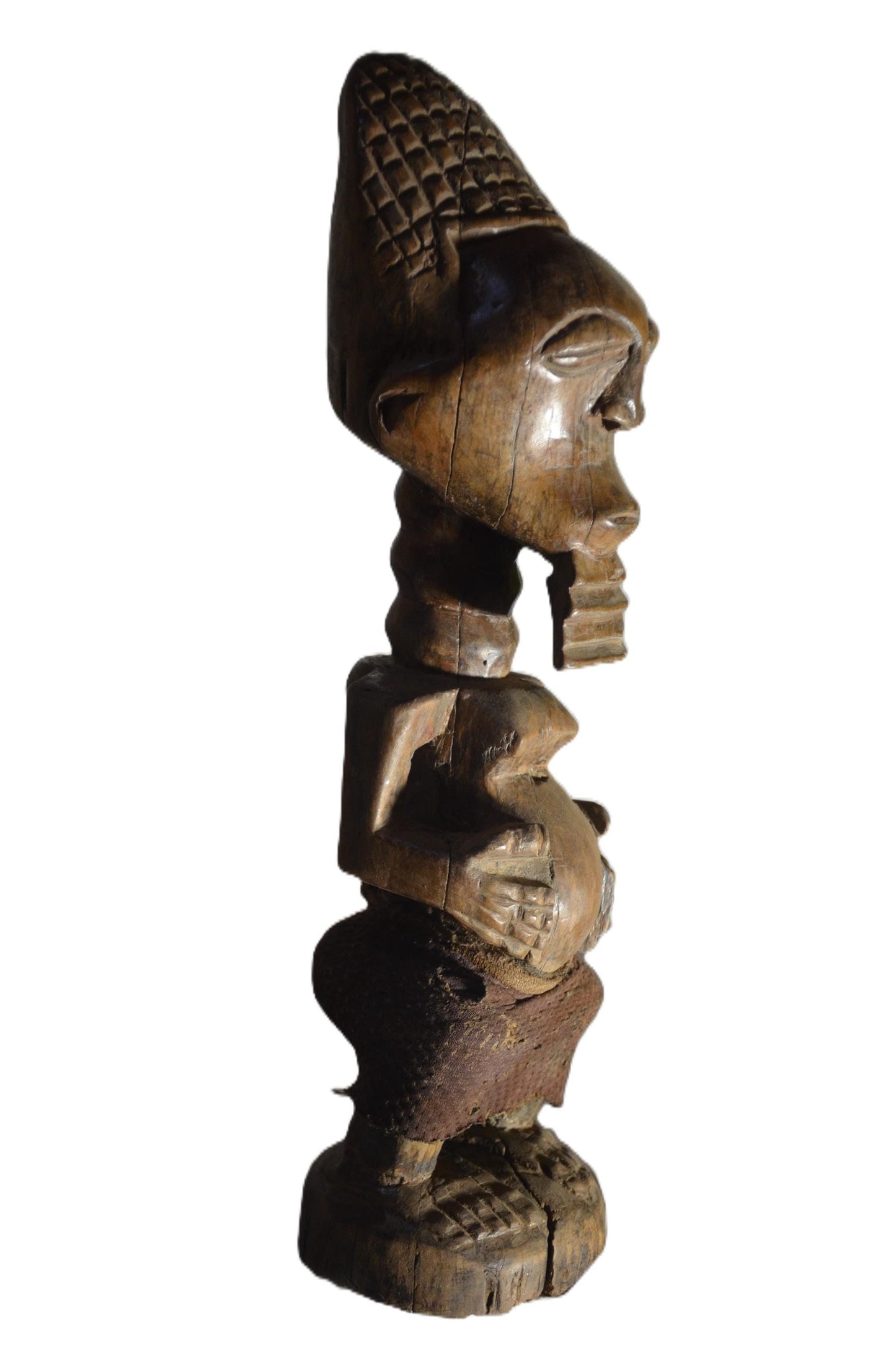 Authentic Songye Statue | Congolese Tribal Art | Hand-Carved Wood Art