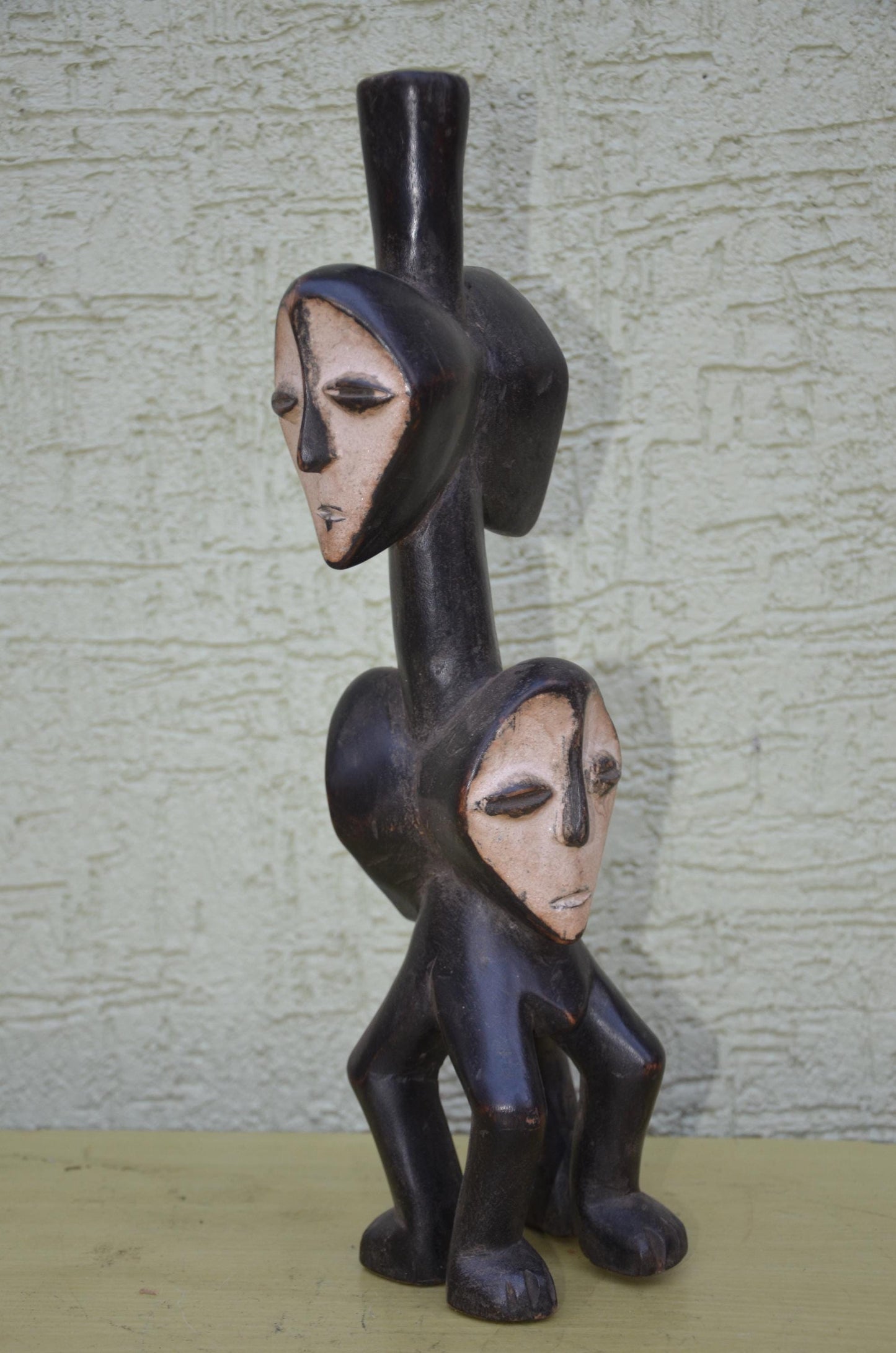 Lega Multi-Headed Wooden Figure | DRC Ethnographic Art