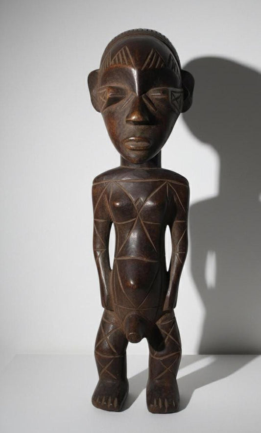 Mangbetu Statue – African Tribal Sculpture, Handmade Ethnic Art, Cultural Decor