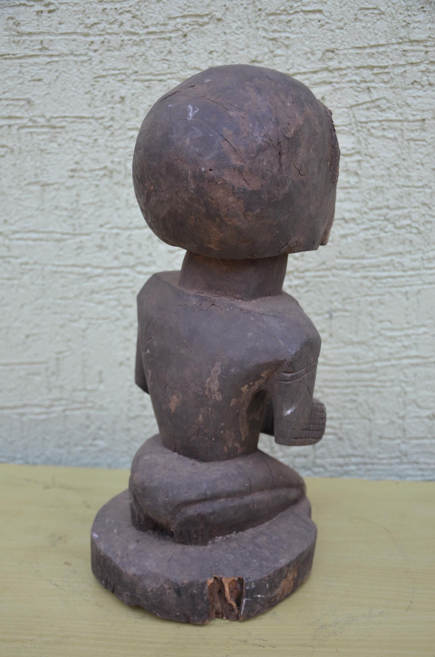 Luba Female Bowl Bearer Figure | DRC Ethnographic Art