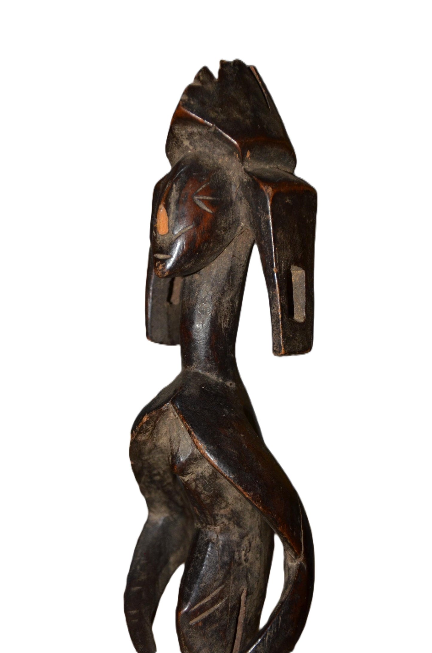 Authentic Mumuye Statue | Nigerian Tribal Figure | Abstract Wood Sculpture