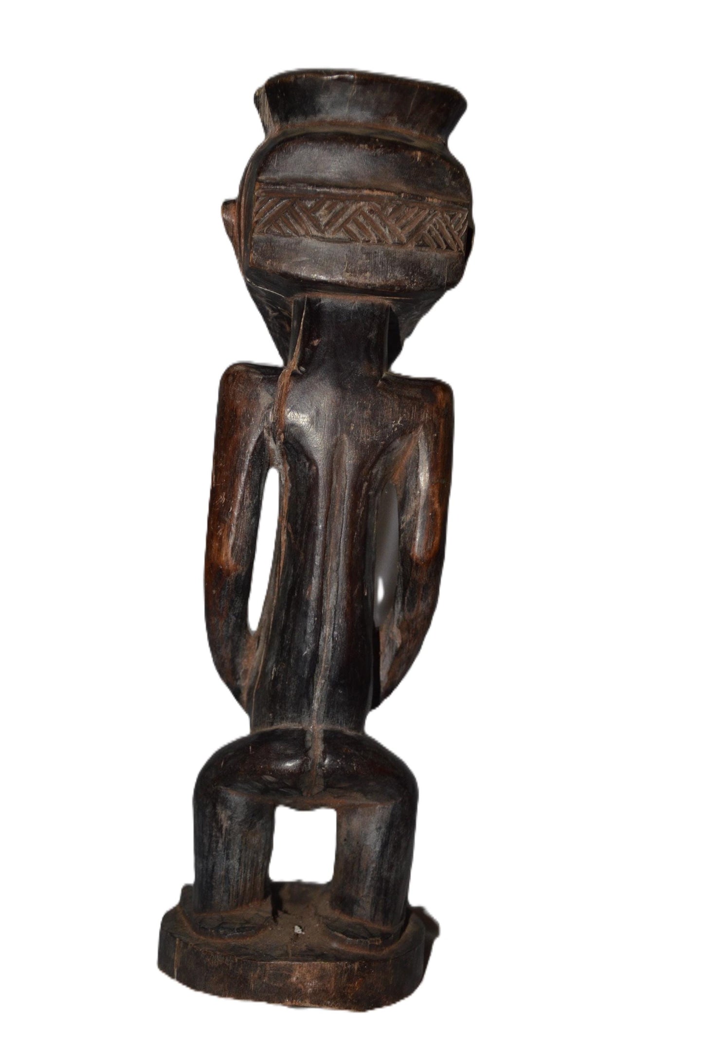 Authentic Lega Statue | Congolese Tribal Art | Hand-Carved Wood Sculpture