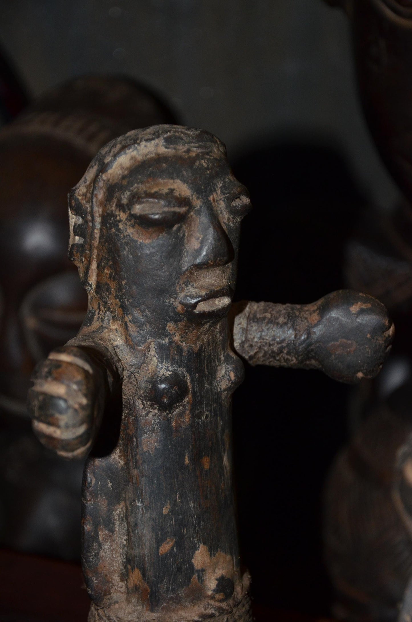 Authentic Namji Fertility Doll | Cameroon Tribal Art | Hand-Carved Wood