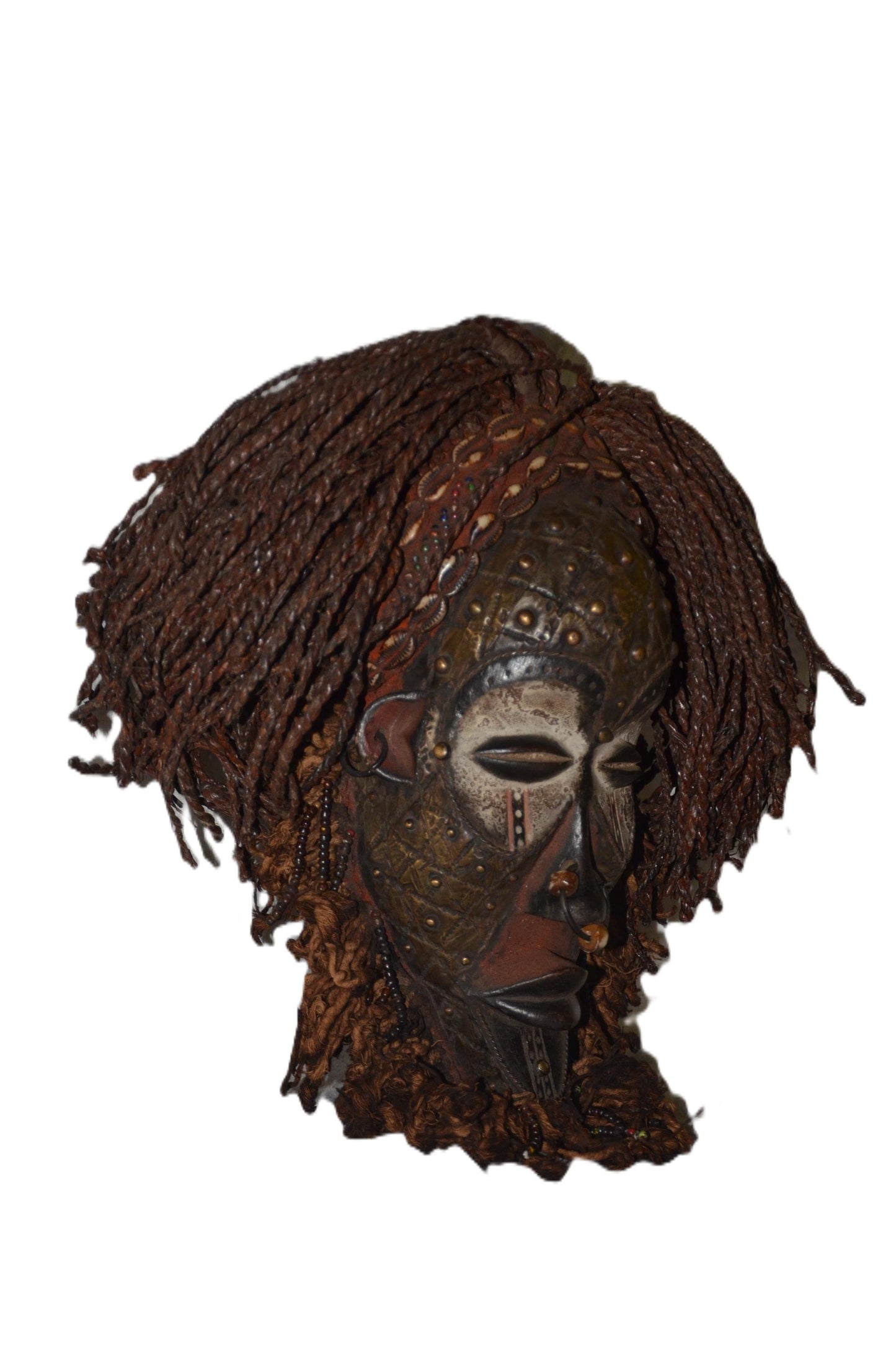 Authentic Chokwe Mask | Congolese Tribal Art | Hand-Carved Wood Sculpture