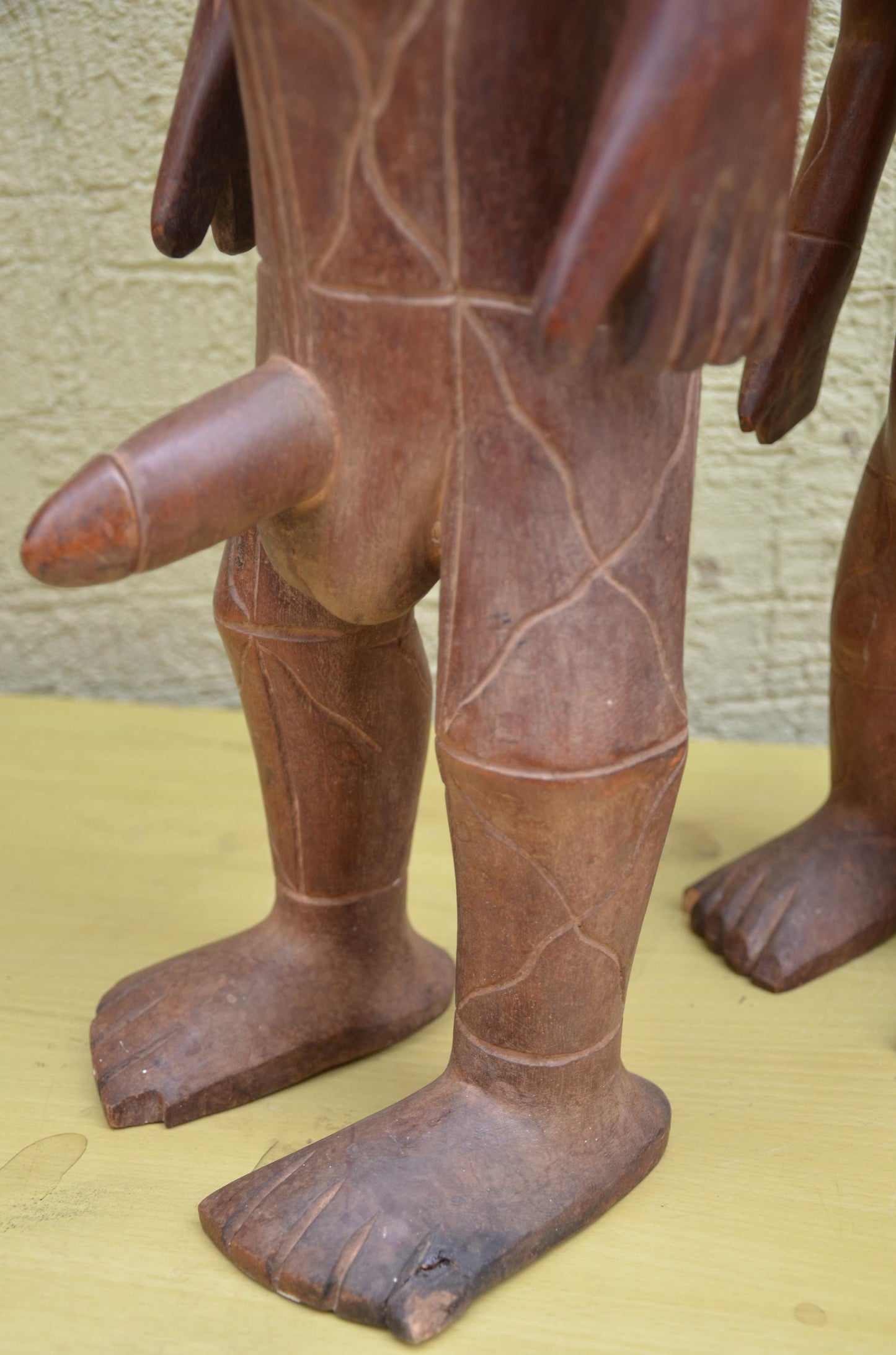 Tabwa Couple Wooden Sculpture | Congolese Tribal Art