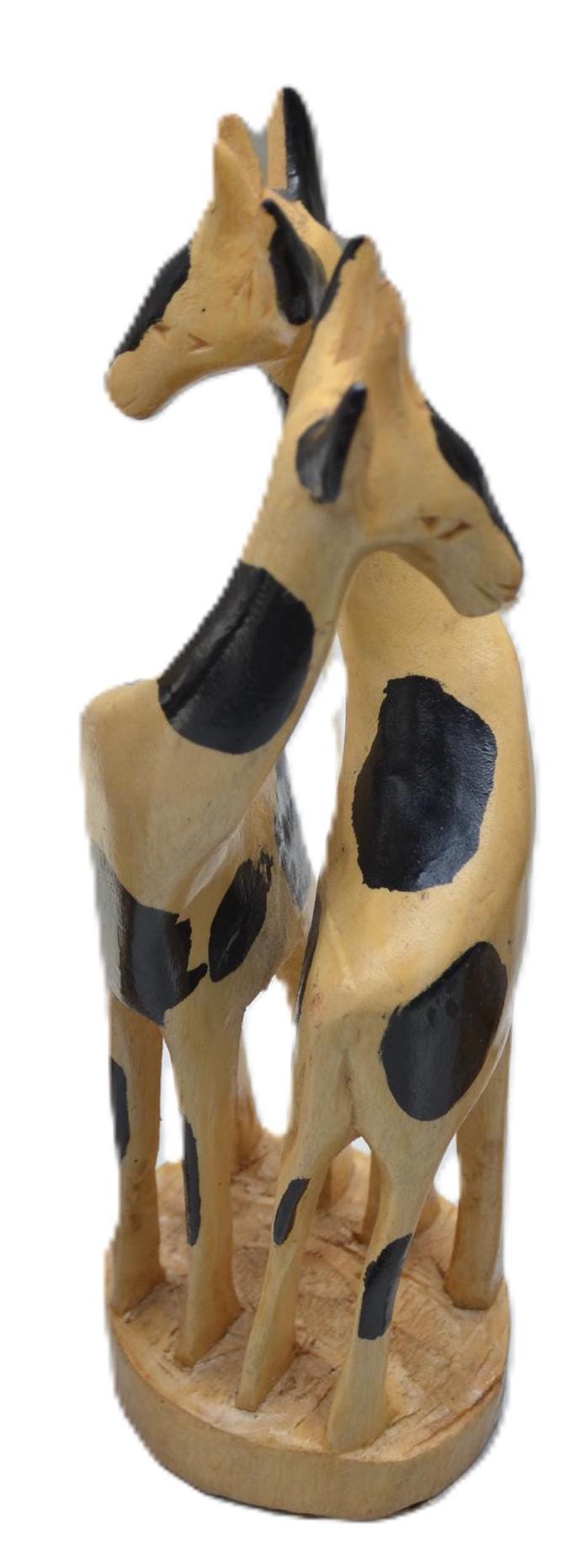 Decorating Giraffes – Hand-Carved Wooden African Sculpture