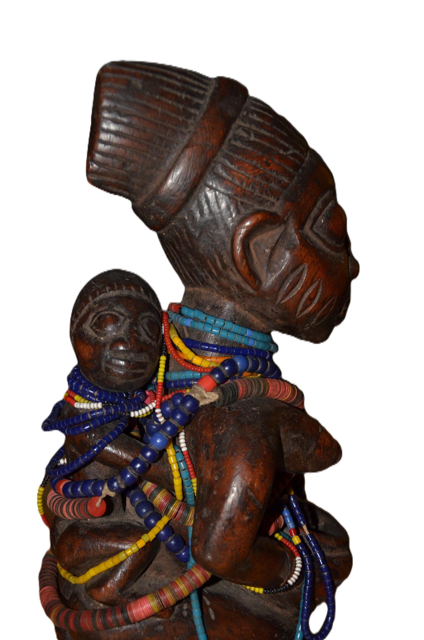 Authentic Mumuye Statue | Nigerian Tribal Figure | Abstract Wood Sculpture