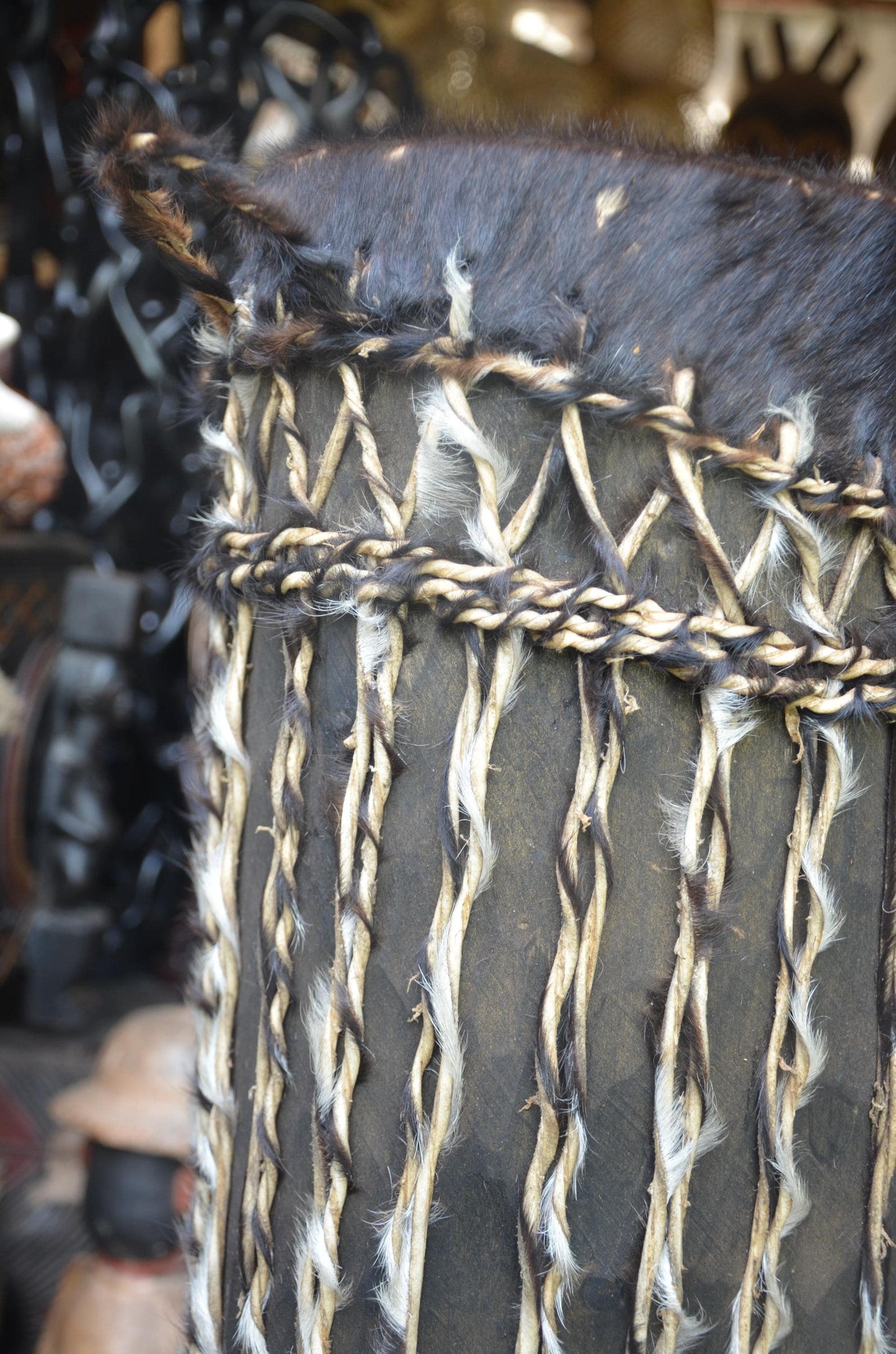 Traditional Rwandan Drum | Hand-Carved Percussion | Authentic African Art