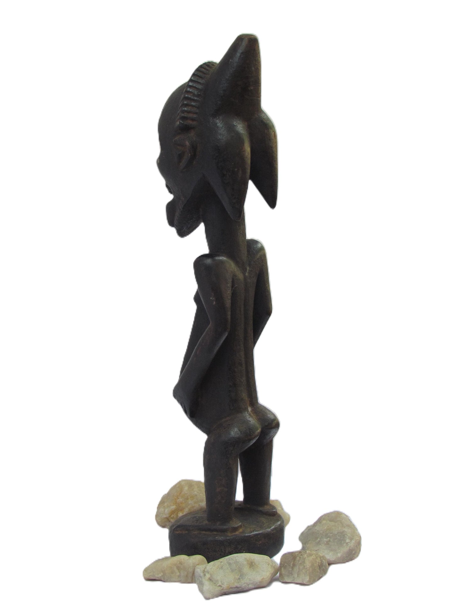 Figure d'ancêtre masculin Hemba – Sculpture tribale Singiti – Art africain sculpté à la main du Congo belge (RDC)