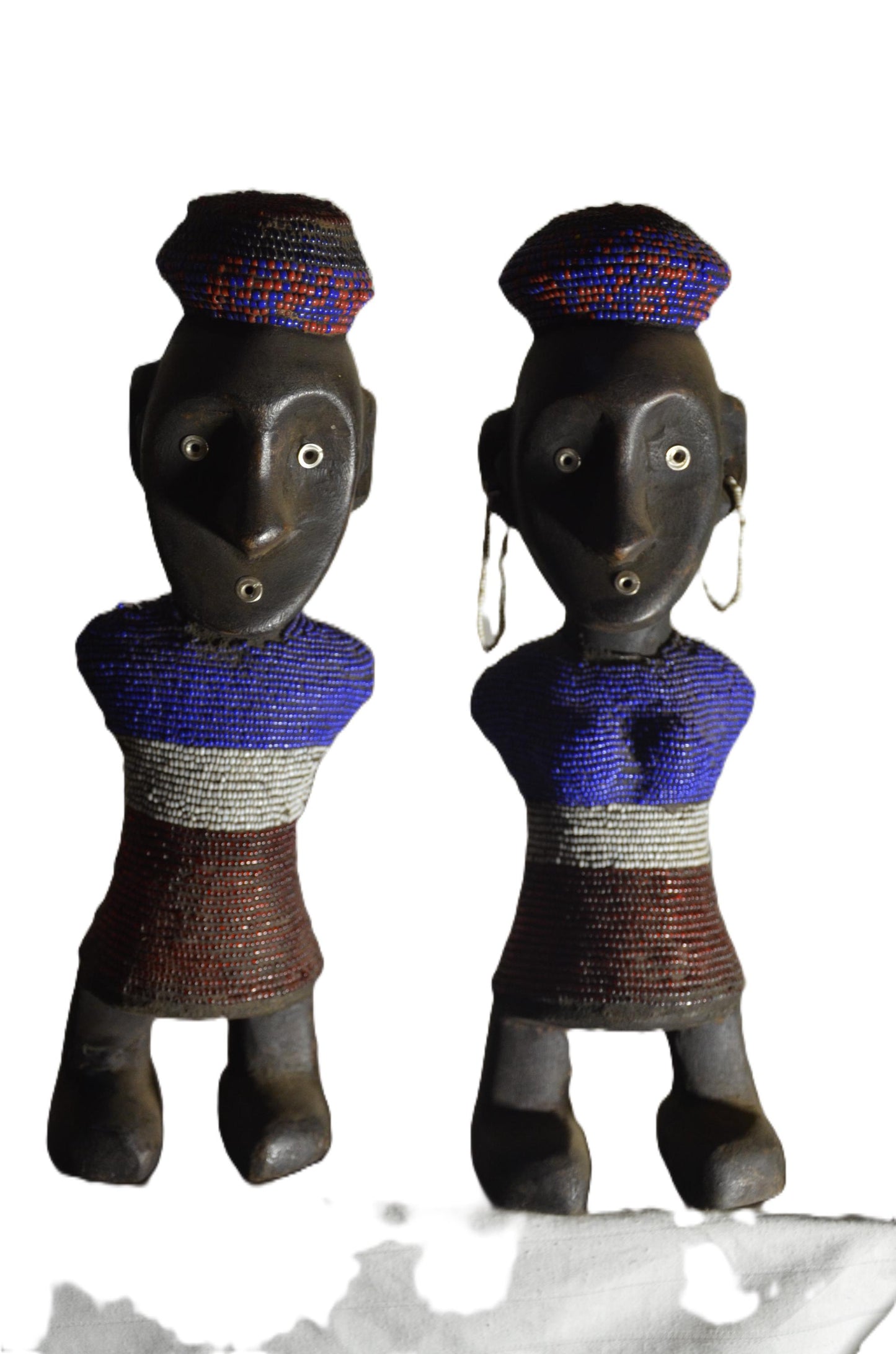 Authentic Azande Couple Statue | African Tribal Art | Hand-Carved Wood