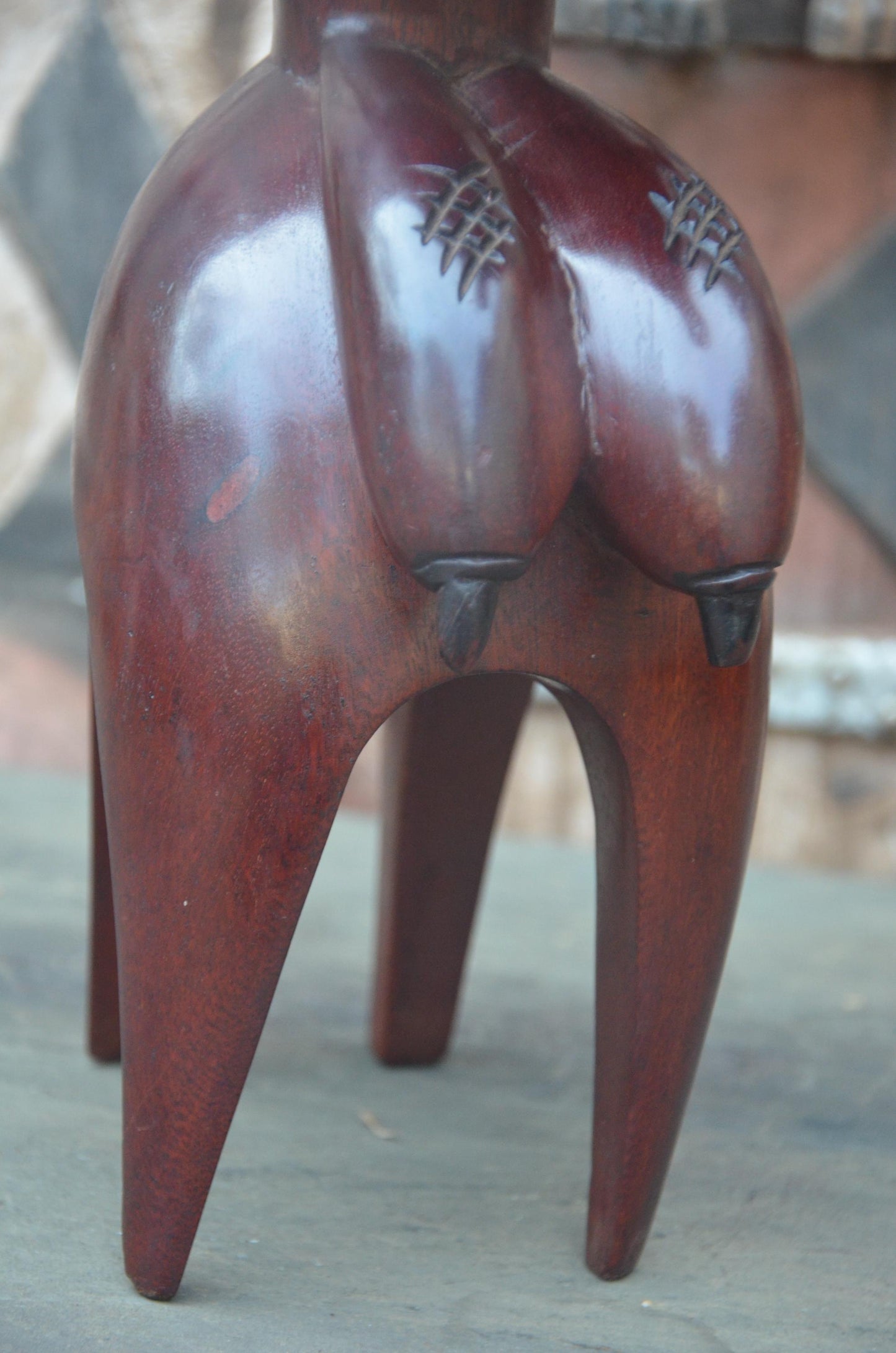 Authentic African Nimba Fertility Wood Sculpture | Baga Art
