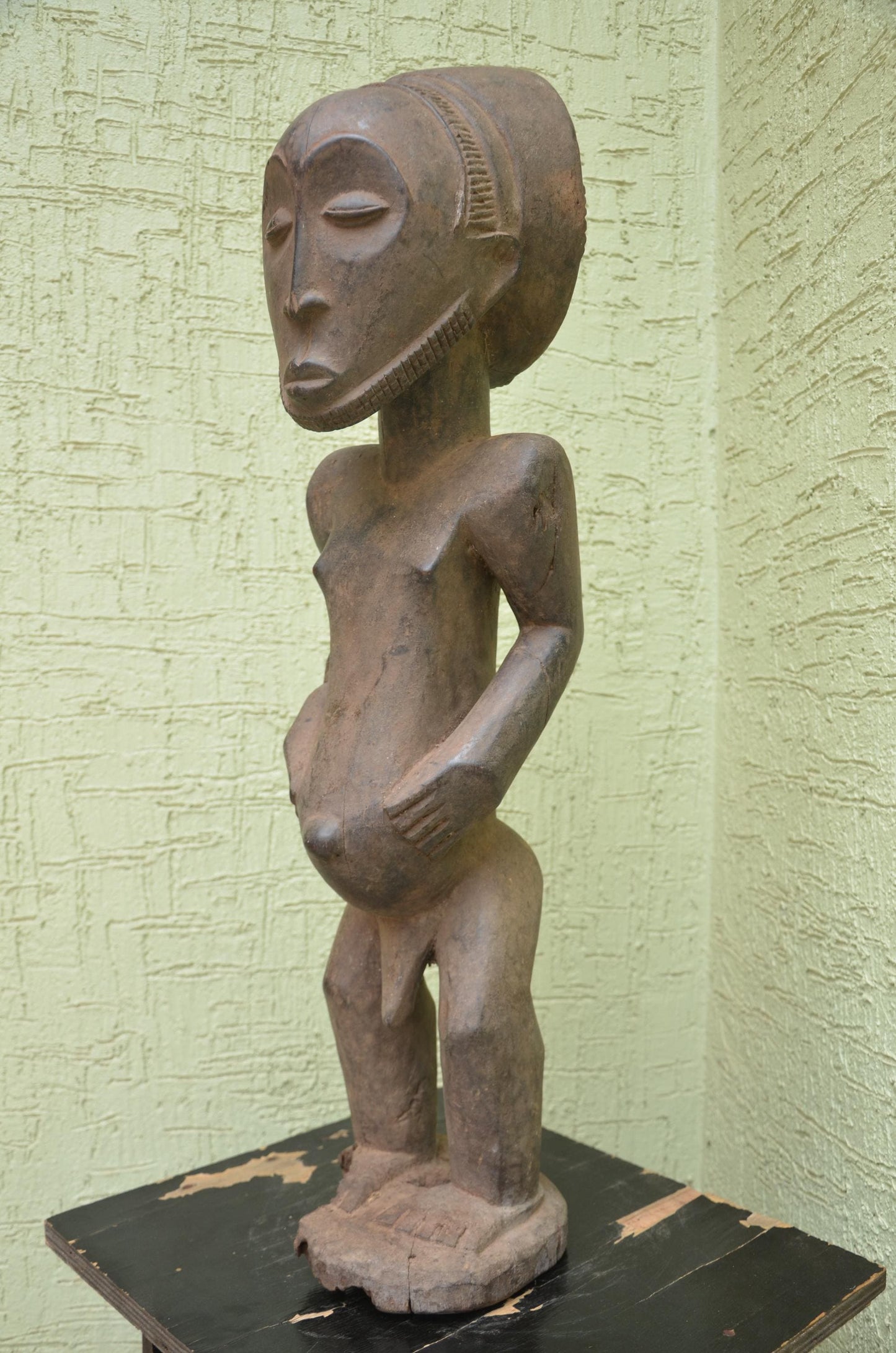 Hemba Singiti Figure â€“ 20" Hand-Carved Wood Congo Ancestor Statue â€“ Art.