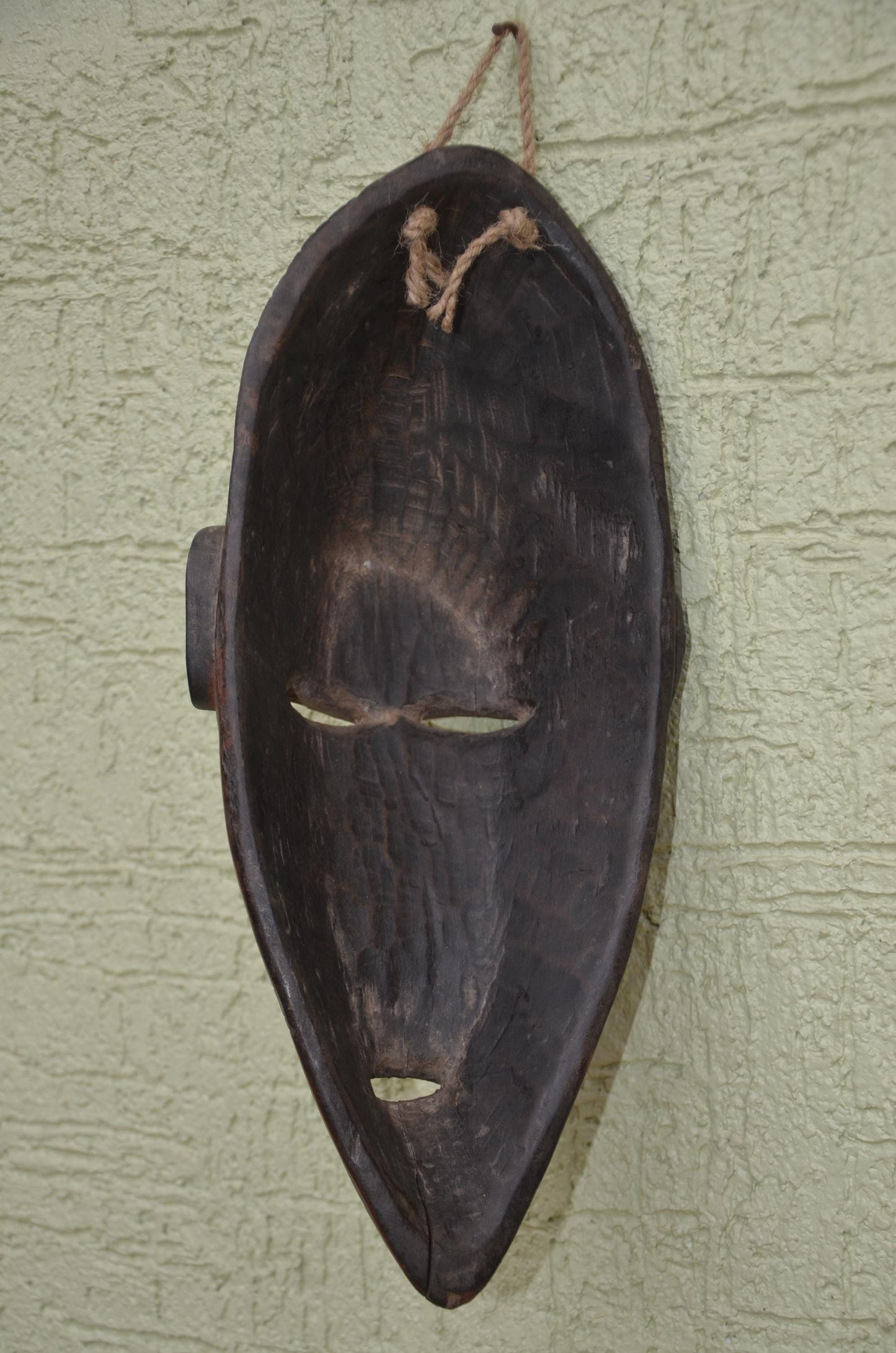 Senufo Kpeliye'e Mask | Hand-Carved African Hardwood Ancestor Sculpture, Angola Heritage Wall Art