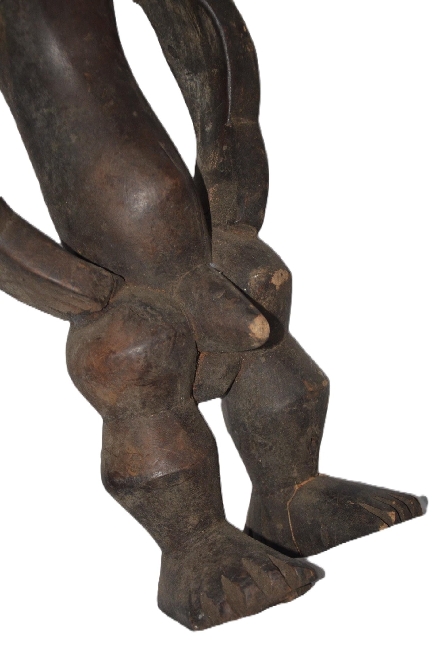 Azande Statue – African Tribal Figure, Handcarved Wooden Art Decor