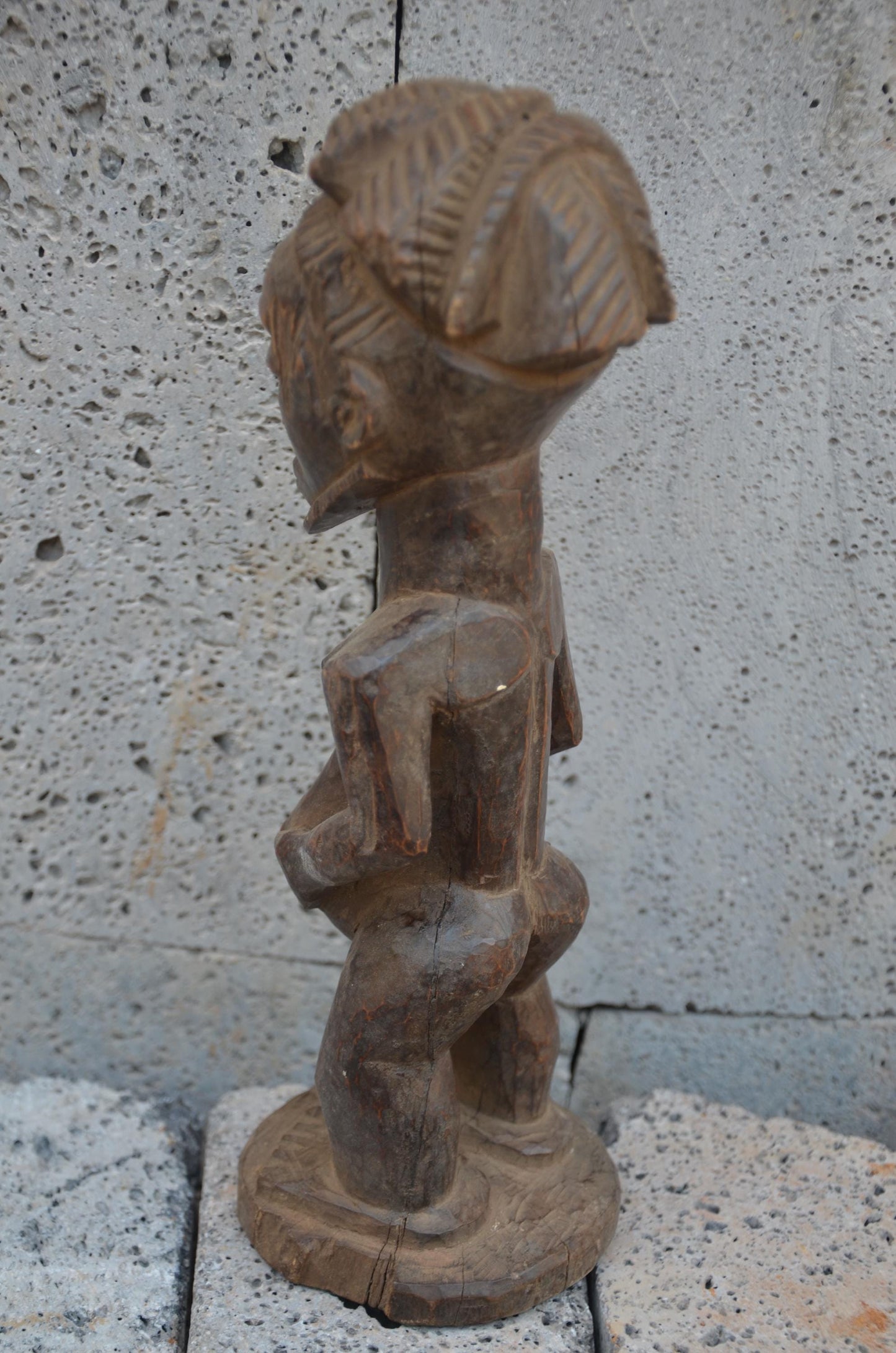 Authentic Hemba Male Ancestor Figure | Congolese Tribal Art | Singiti