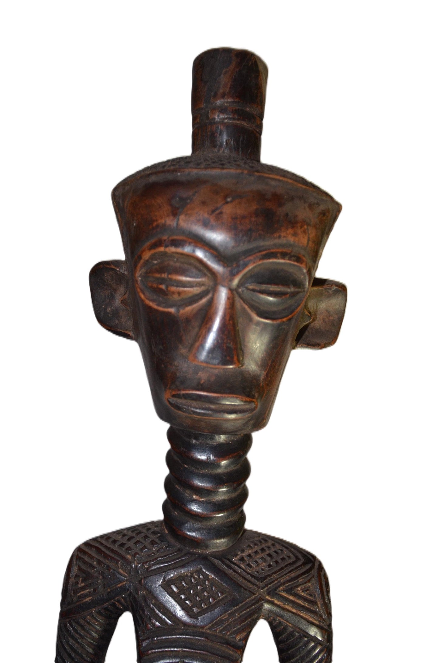 Authentic Ndeketse Statue | Male Tribal Figure | Hand-Carved Wood Art