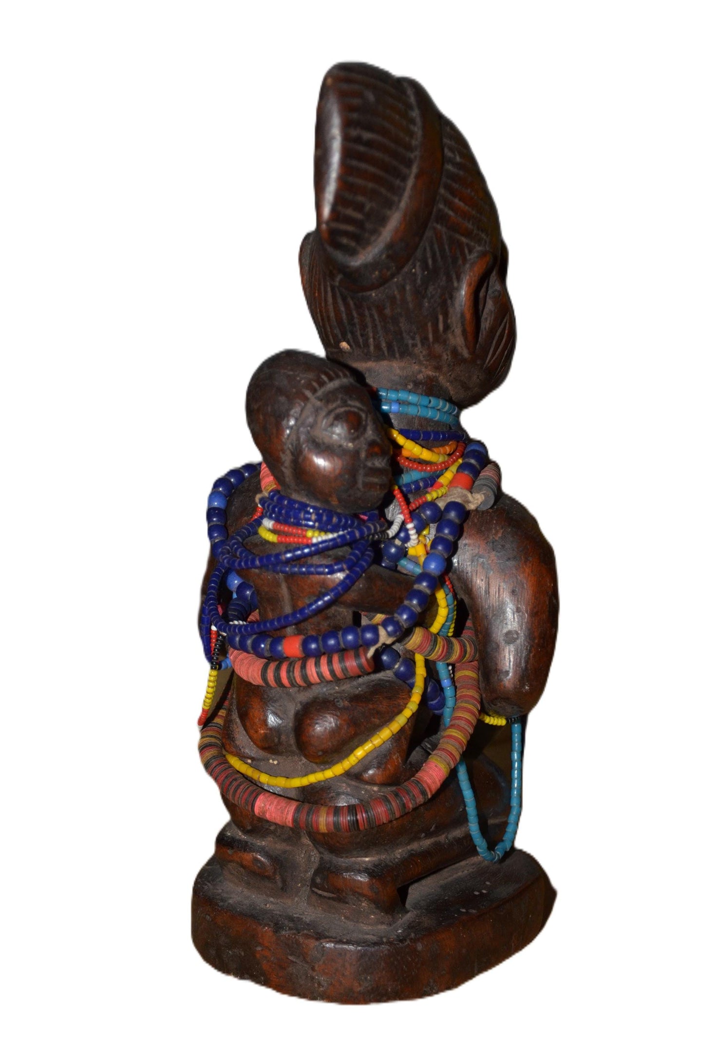 Authentic Mumuye Statue | Nigerian Tribal Figure | Abstract Wood Sculpture