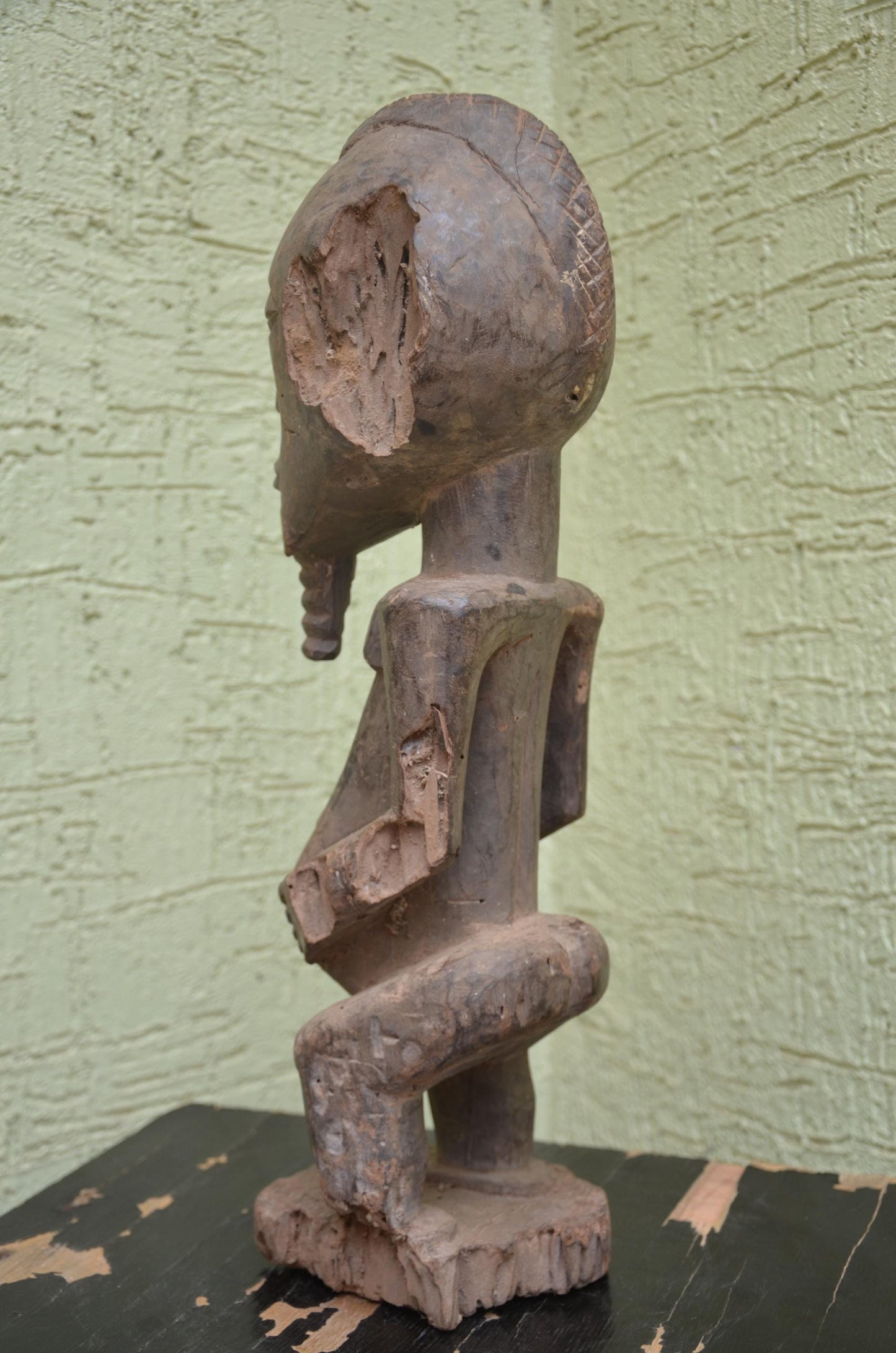 Male Singiti Statue â€“ 20" Hand-Carved Wood Hemba Ancestor Figure â€“ Congo Art.
