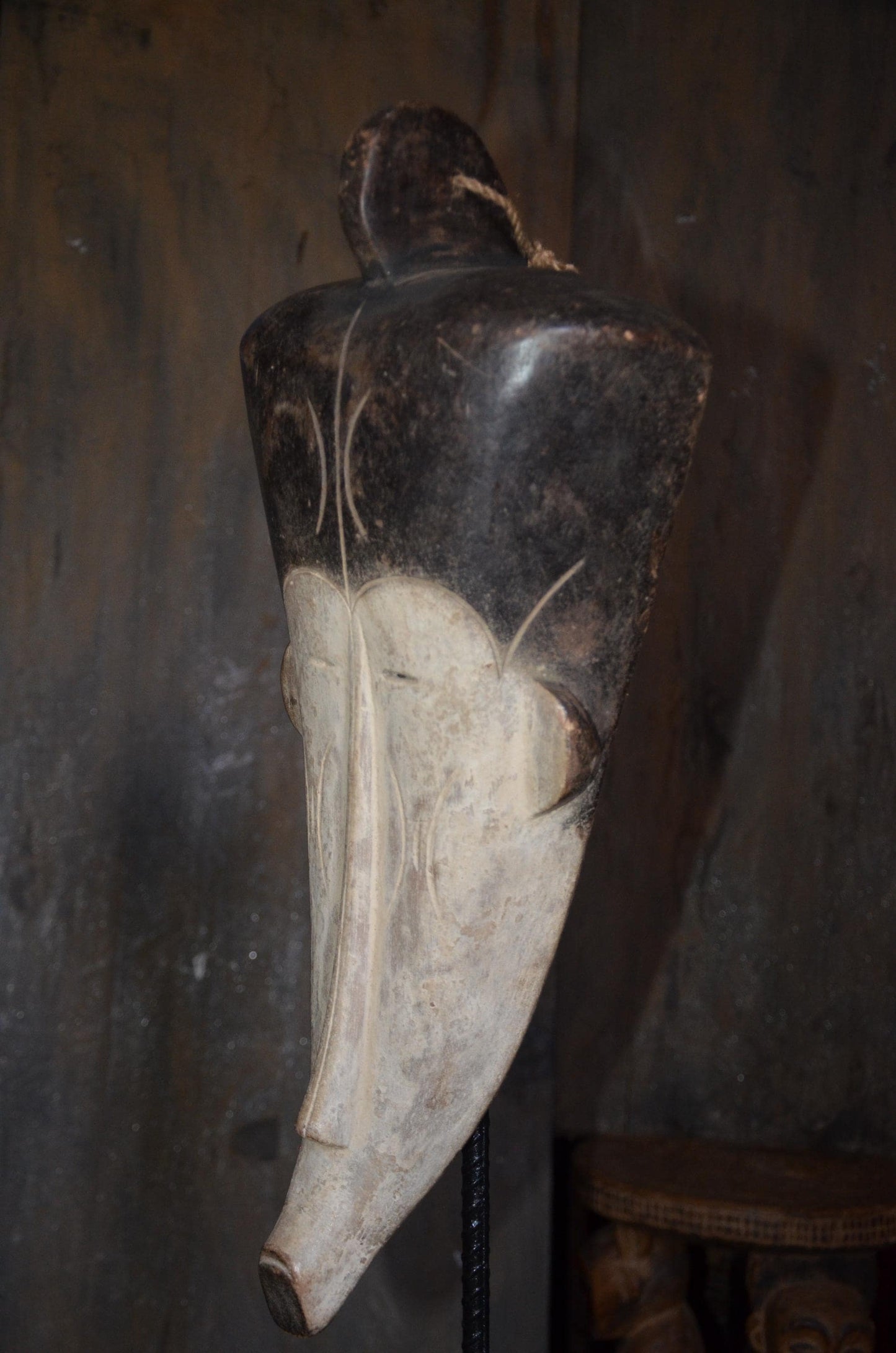 Authentic Fang Ngil Mask | Gabonese Tribal Art | Large Wood Carving