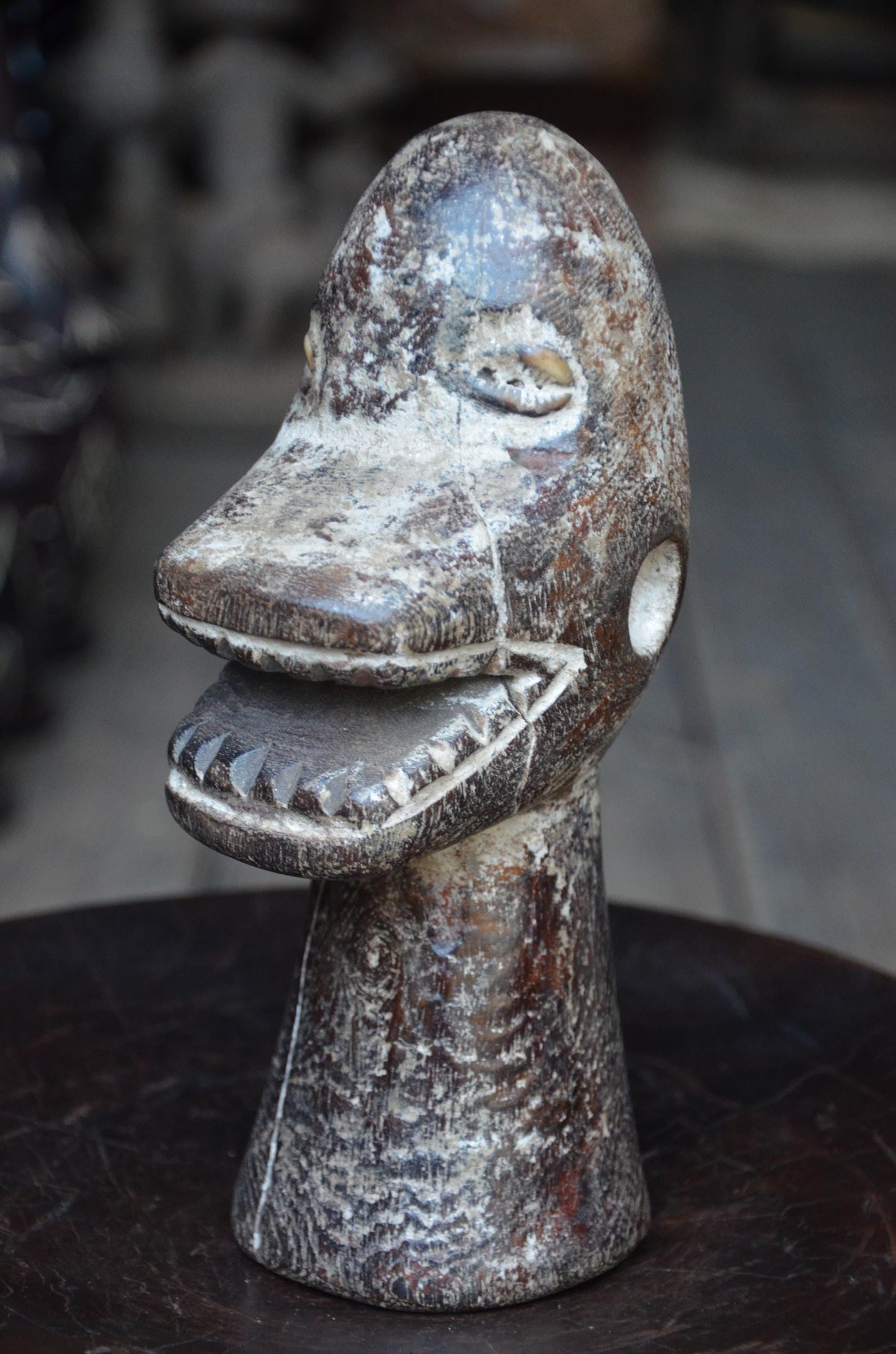 Authentic Lega Animal Sculpture | Tribal Wood Carving | Congolese Art