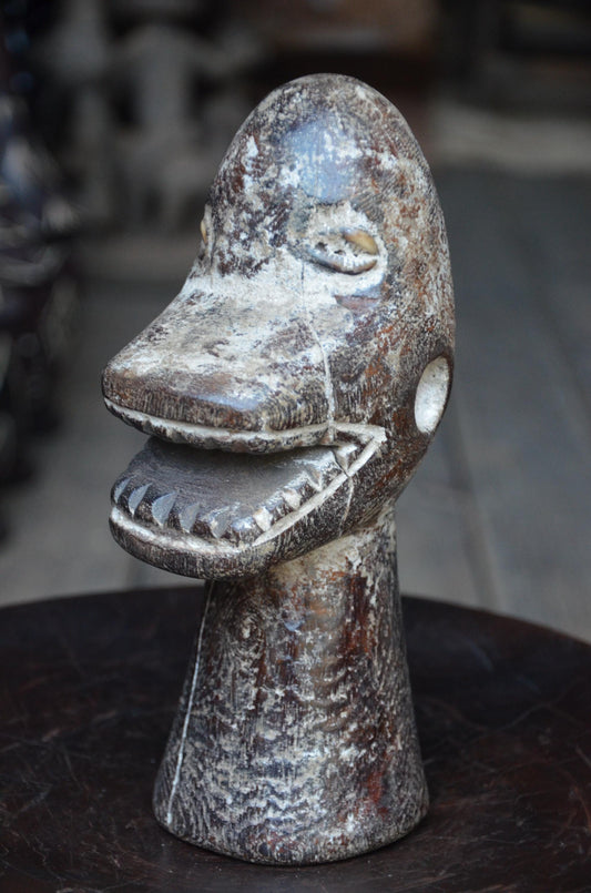 Authentic Lega Animal Sculpture | Tribal Wood Carving | Congolese Art