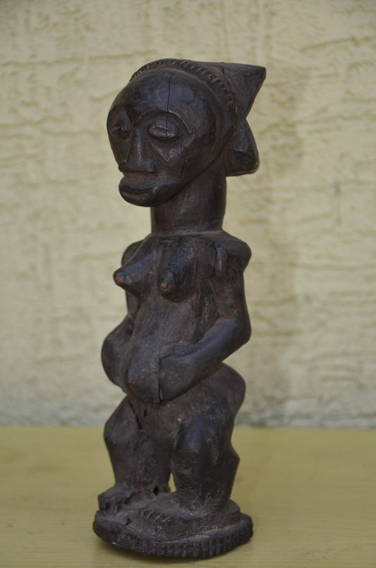Authentic Luba Hemba Female Figure | Congolese Tribal Art