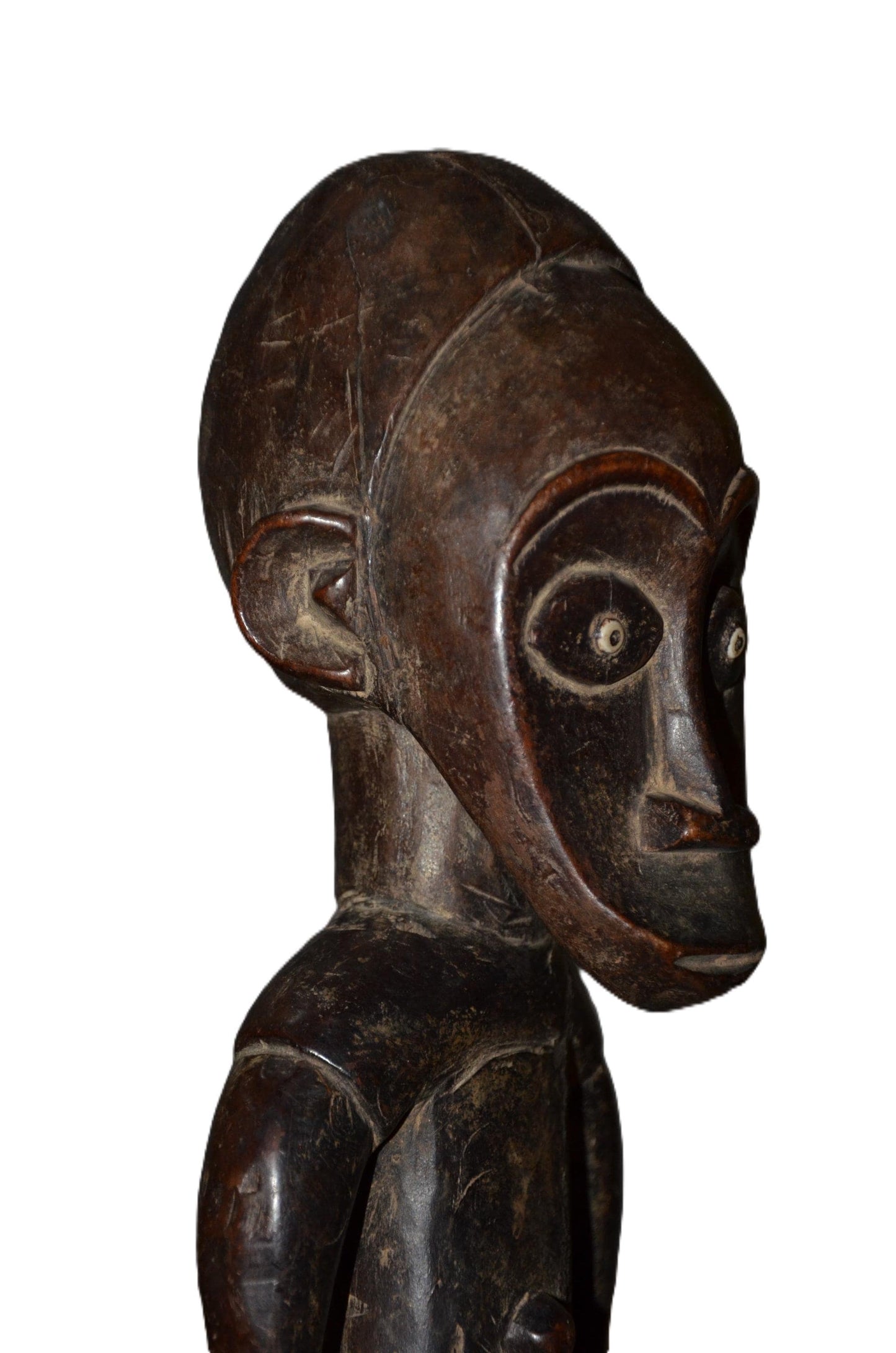 Authentic Mbole Statue | Congolese Tribal Art | Minimalist Wood Sculpture