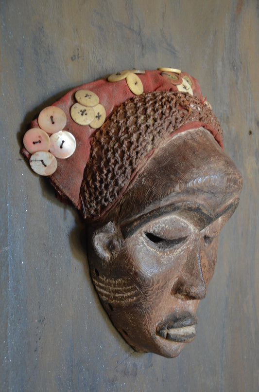 Authentic Chokwe Mwana Pwo Mask | African Tribal Art | Congo Decor