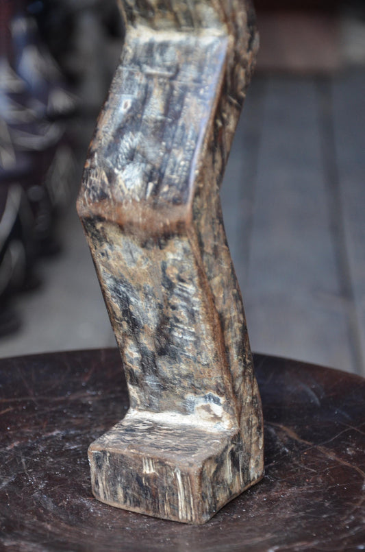 Authentic Lega Abstract Figure | Minimalist Tribal Art | Wood Sculpture