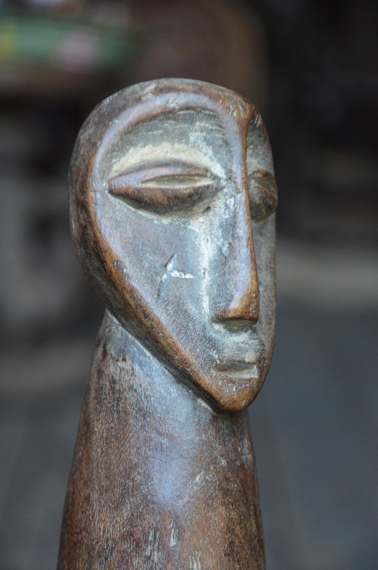Authentic Lega Ancestor Figure | Congolese Tribal Wood Sculpture