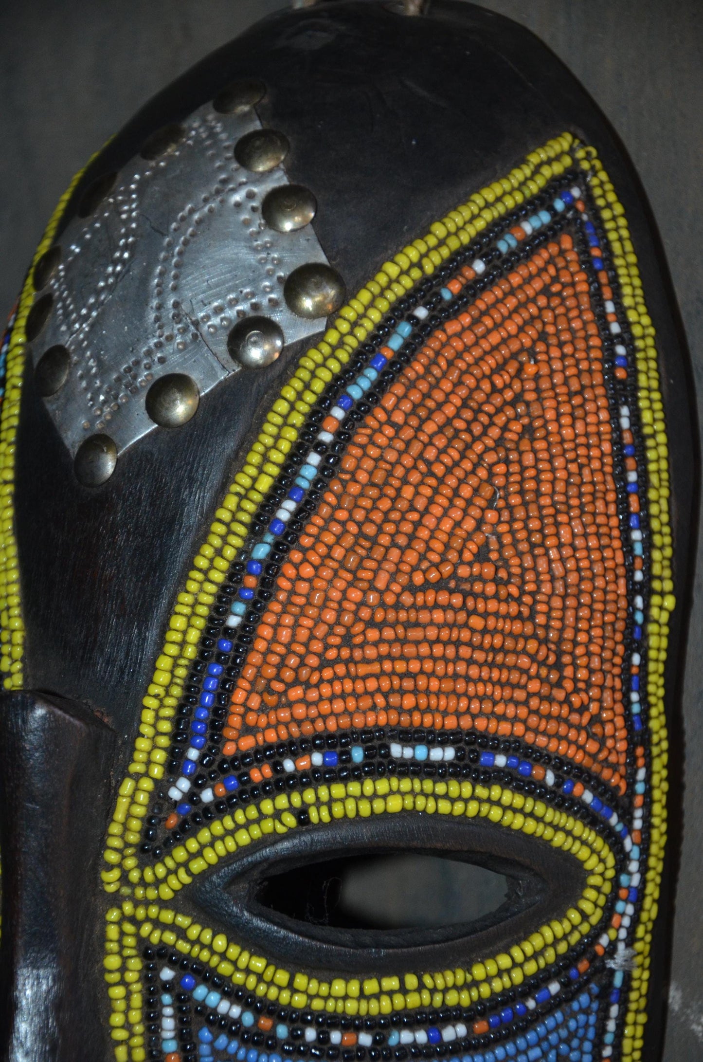 Authentic Bamileke Beaded Mask | Cameroon Grassfields | Tribal Art