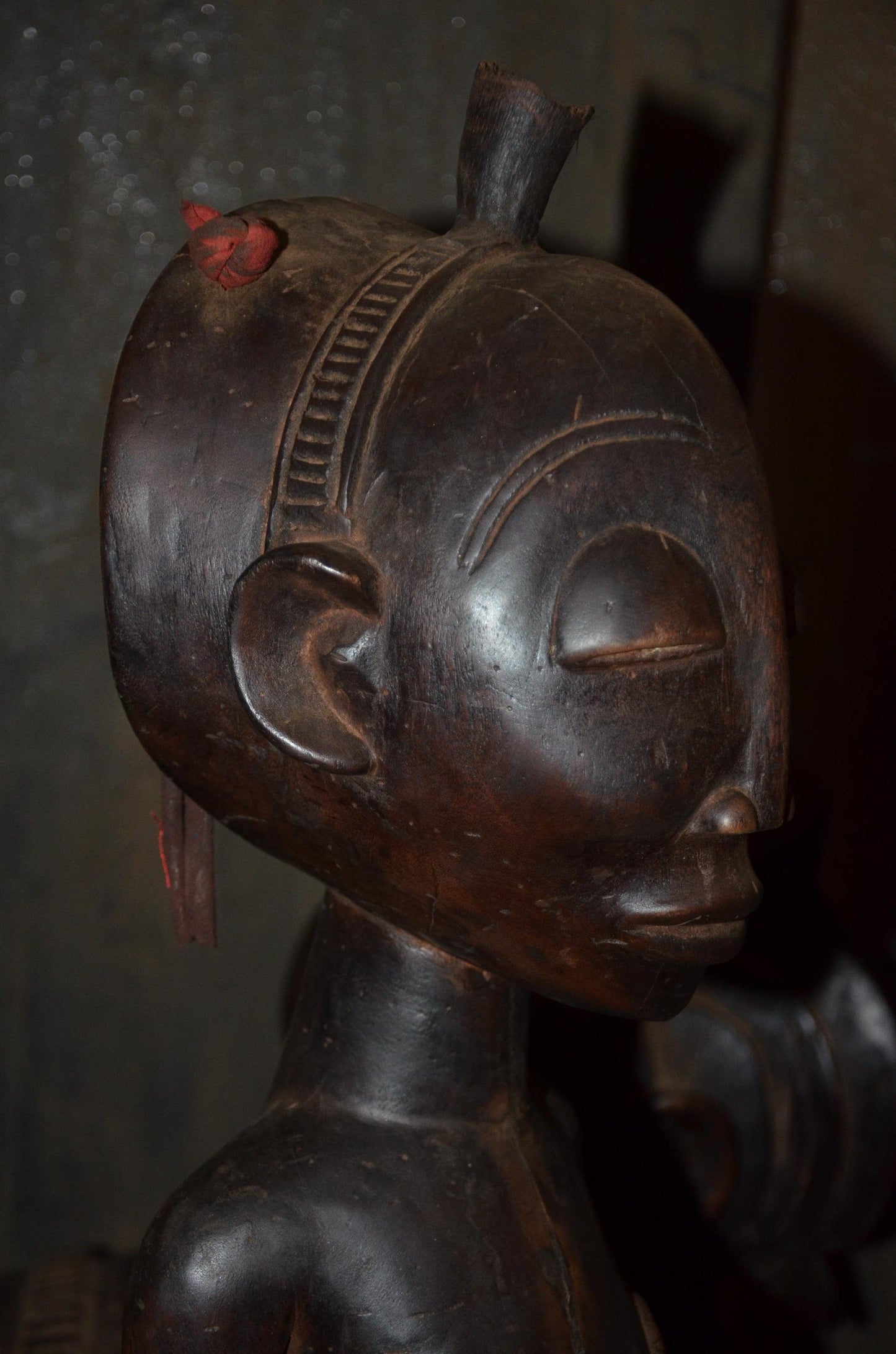 Authentic Luba Ancestor Figure | Female Tribal Sculpture | Congolese Wood Art