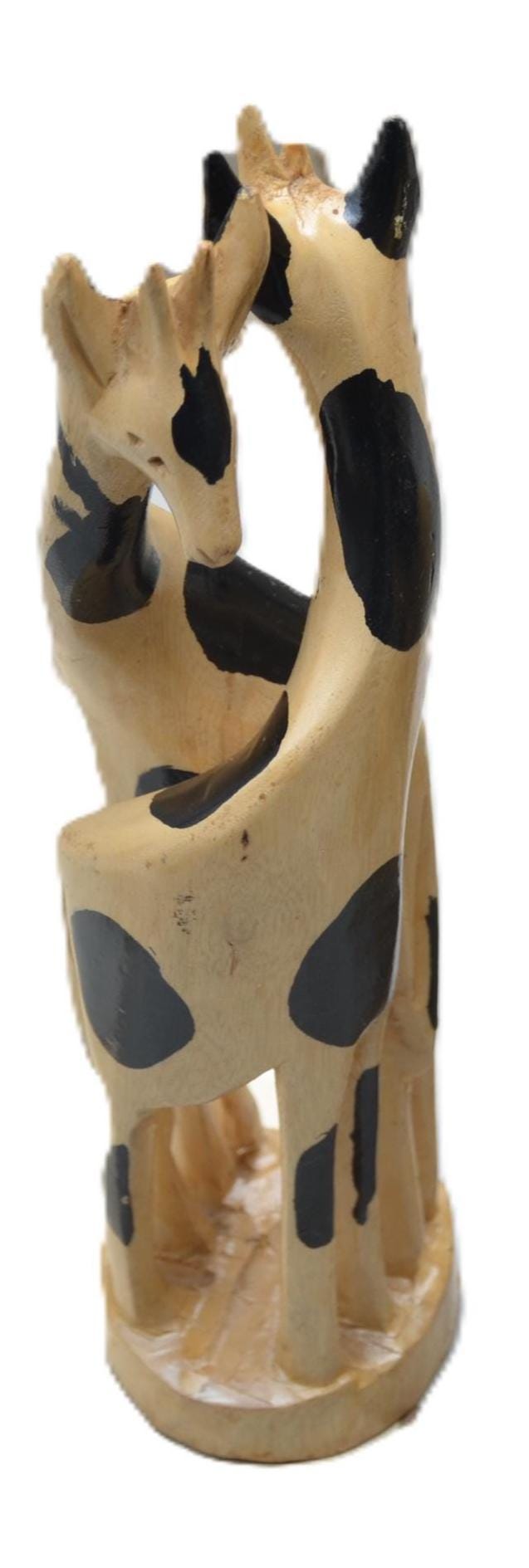 Decorating Giraffes – Hand-Carved Wooden African Sculpture