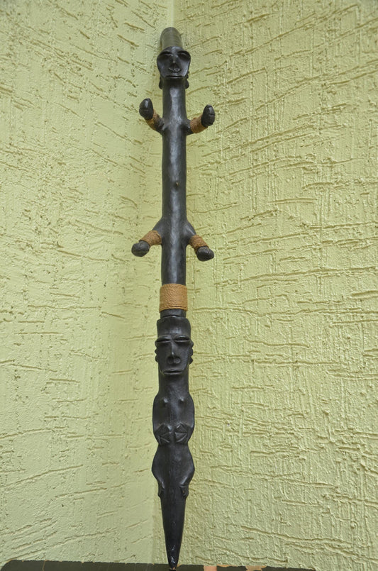 Authentic African Chiefâ€™s Ceremonial Staff | Tribal Art