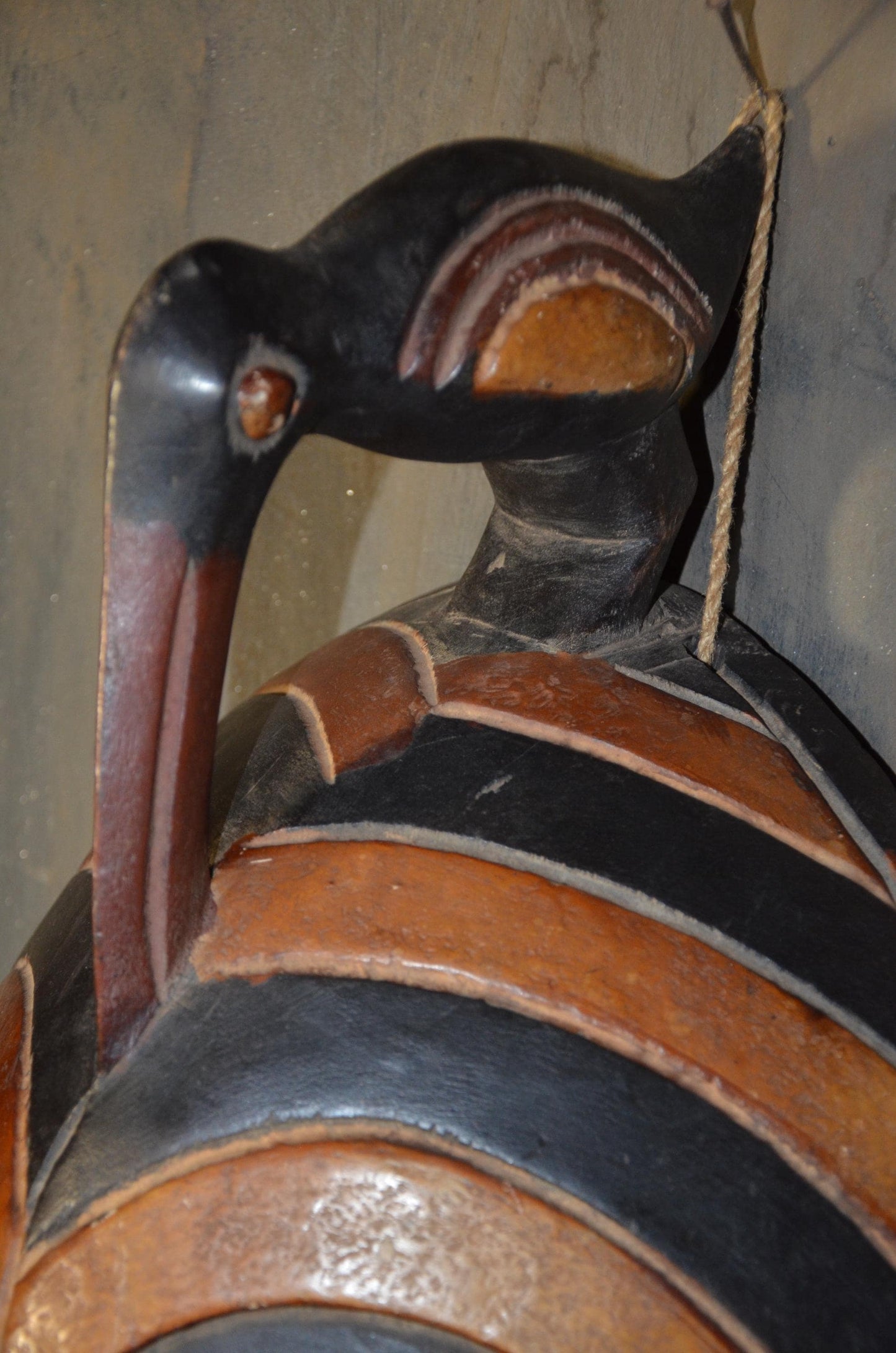 Authentic Songye Kifwebe Mask | Bird Motif | Congolese Tribal Art