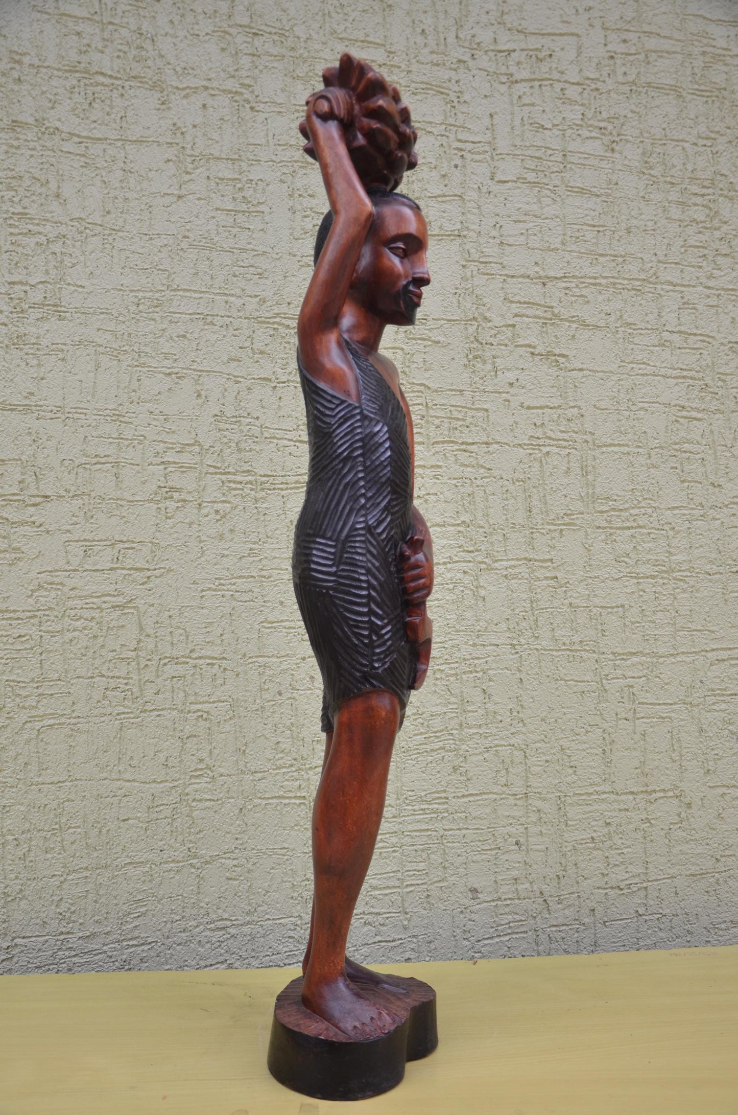 Monumental African Banana Harvester Statue | Tribal Art