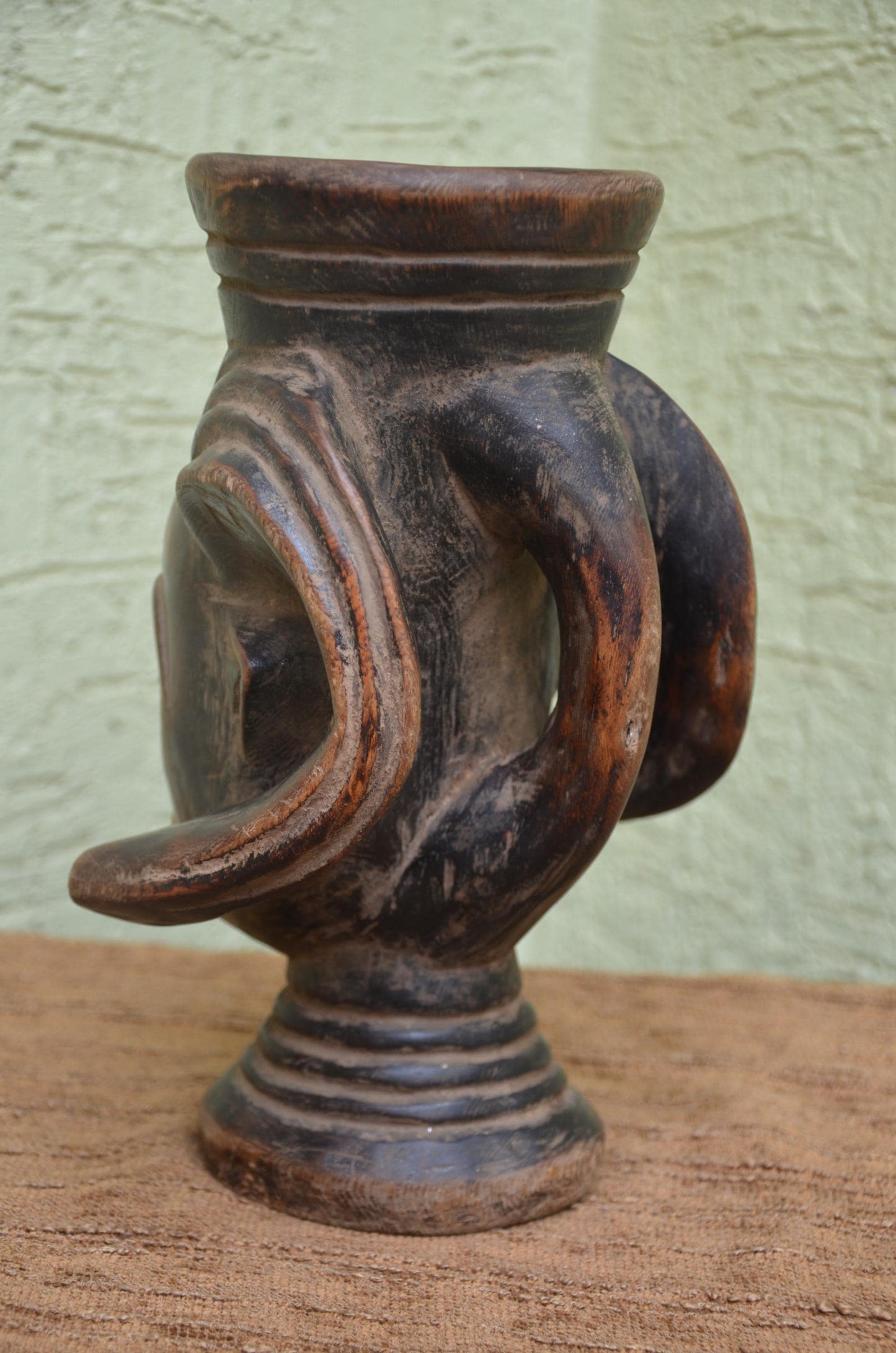 Authentic Kuba Prestige Palm Wine Cup | Royal Congolese Art