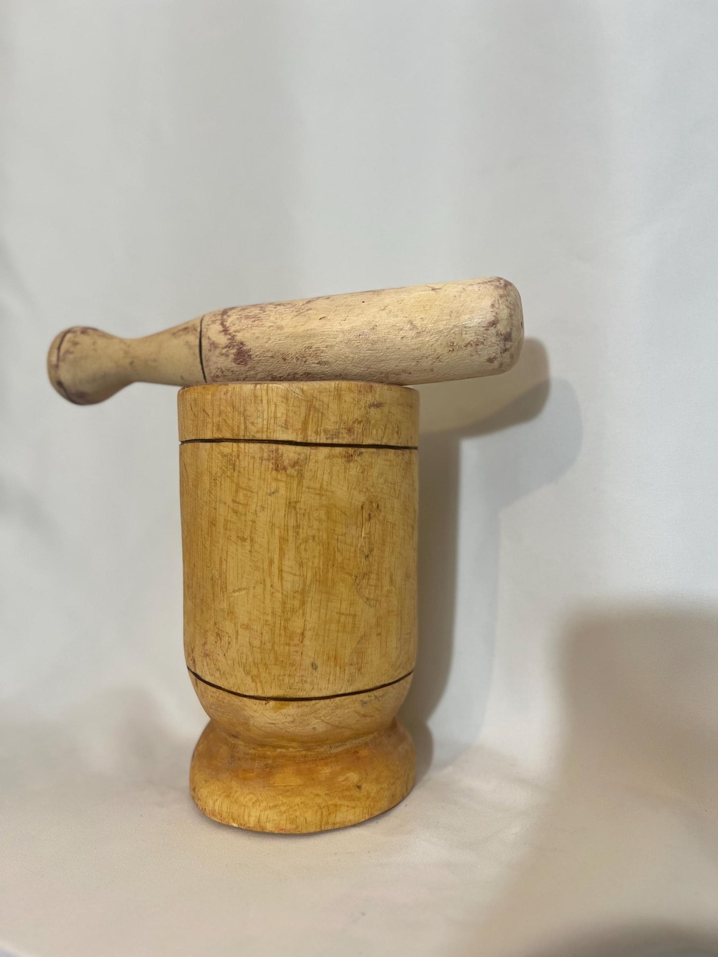 Hand Turned Wooden Mortar and Pestle Set Traditional African Spice Grinder Bowl Rustic Kitchen Decor Housewarming Gift Herb Crusher