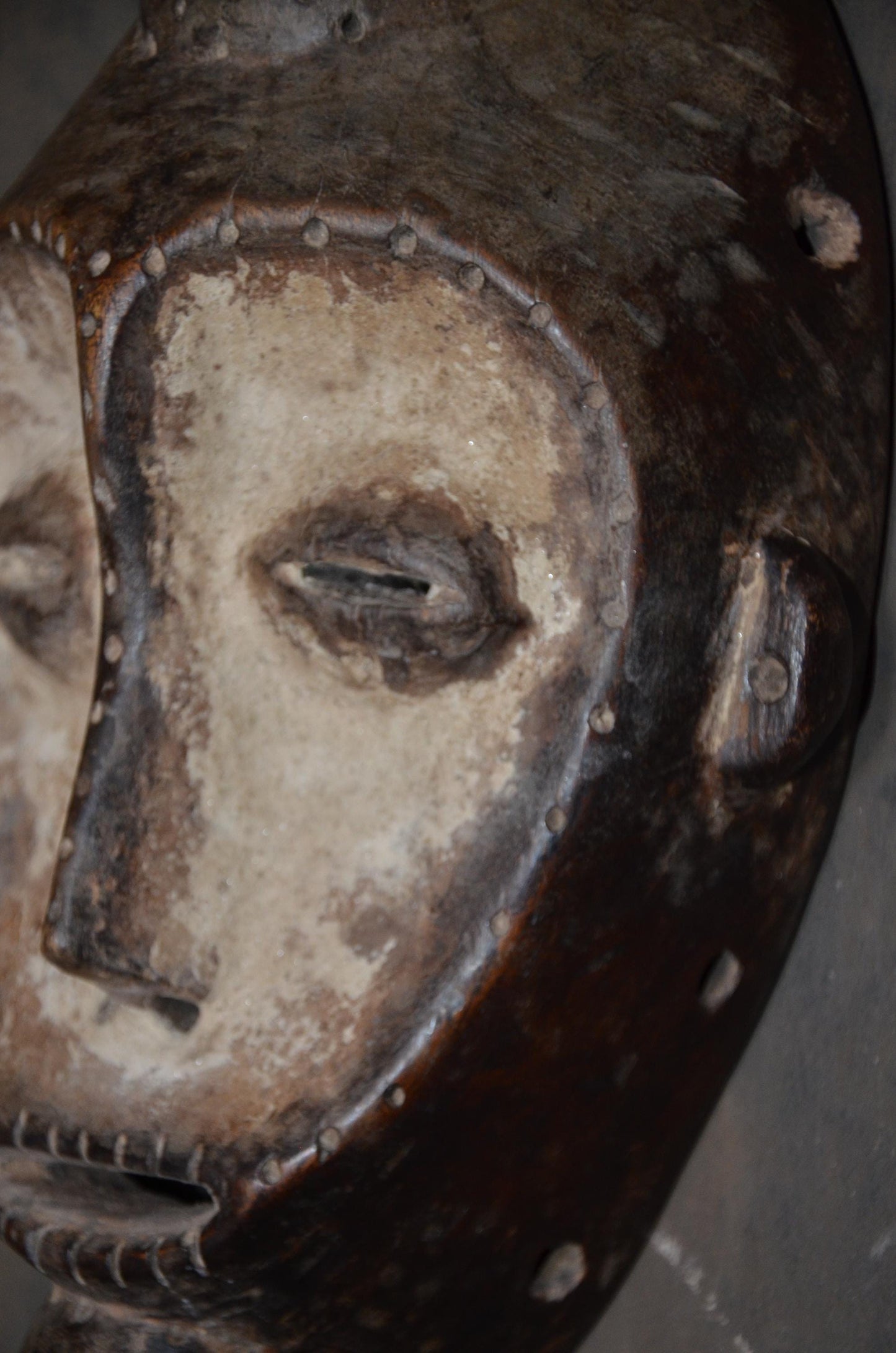 Authentic Bembe Initiation Mask | Congolese Tribal Wood Art