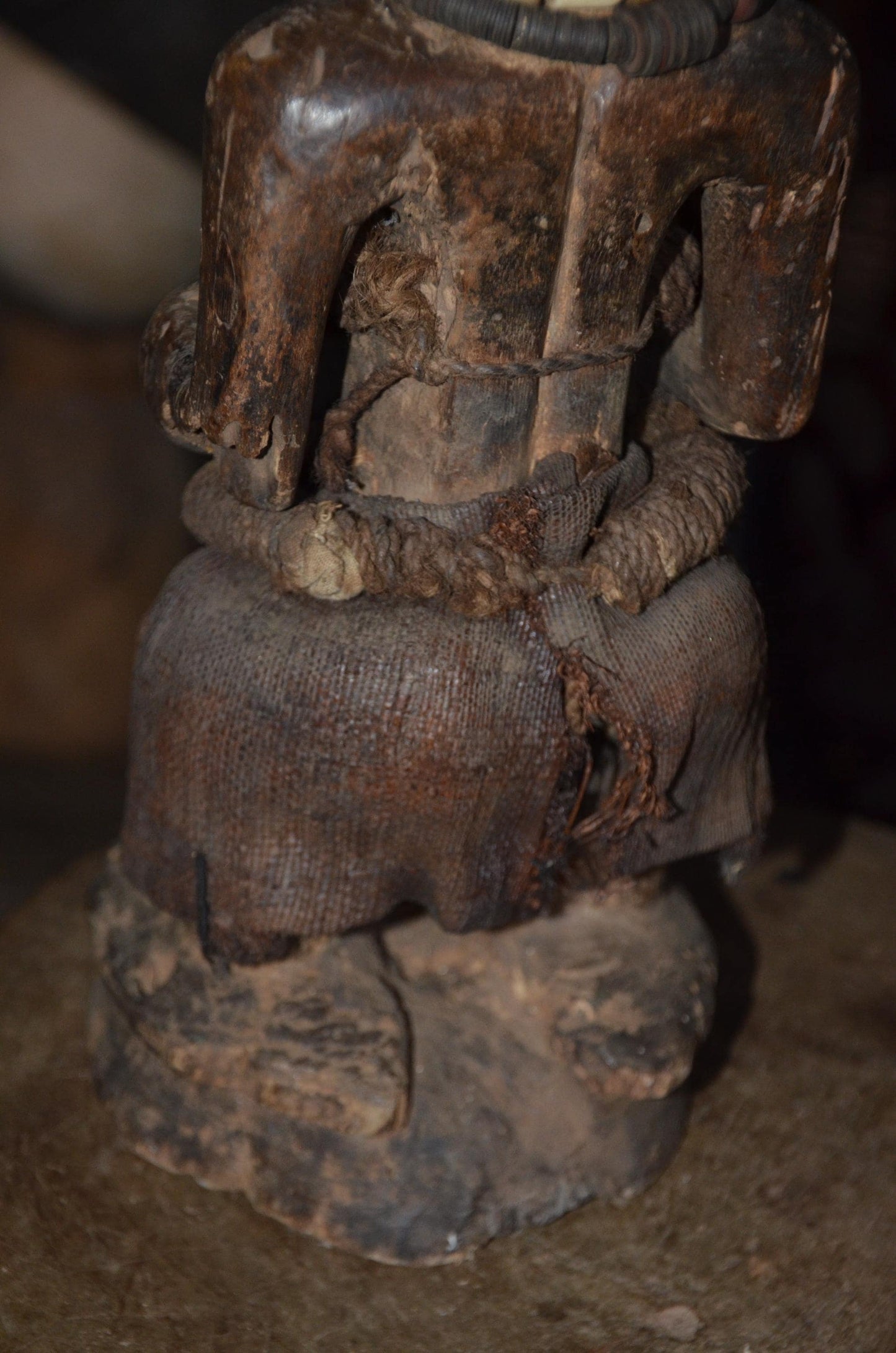 Songye Nkishi Figure | Authentic Congolese Power Fetish | Hand-Carved Tribal Sculpture