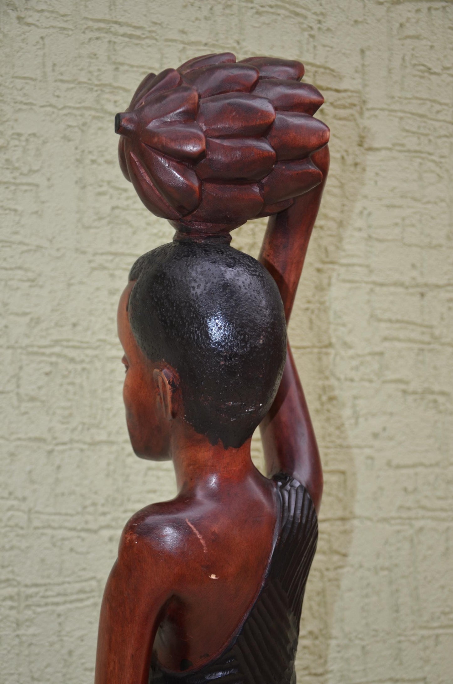 Monumental African Banana Harvester Statue | Tribal Art