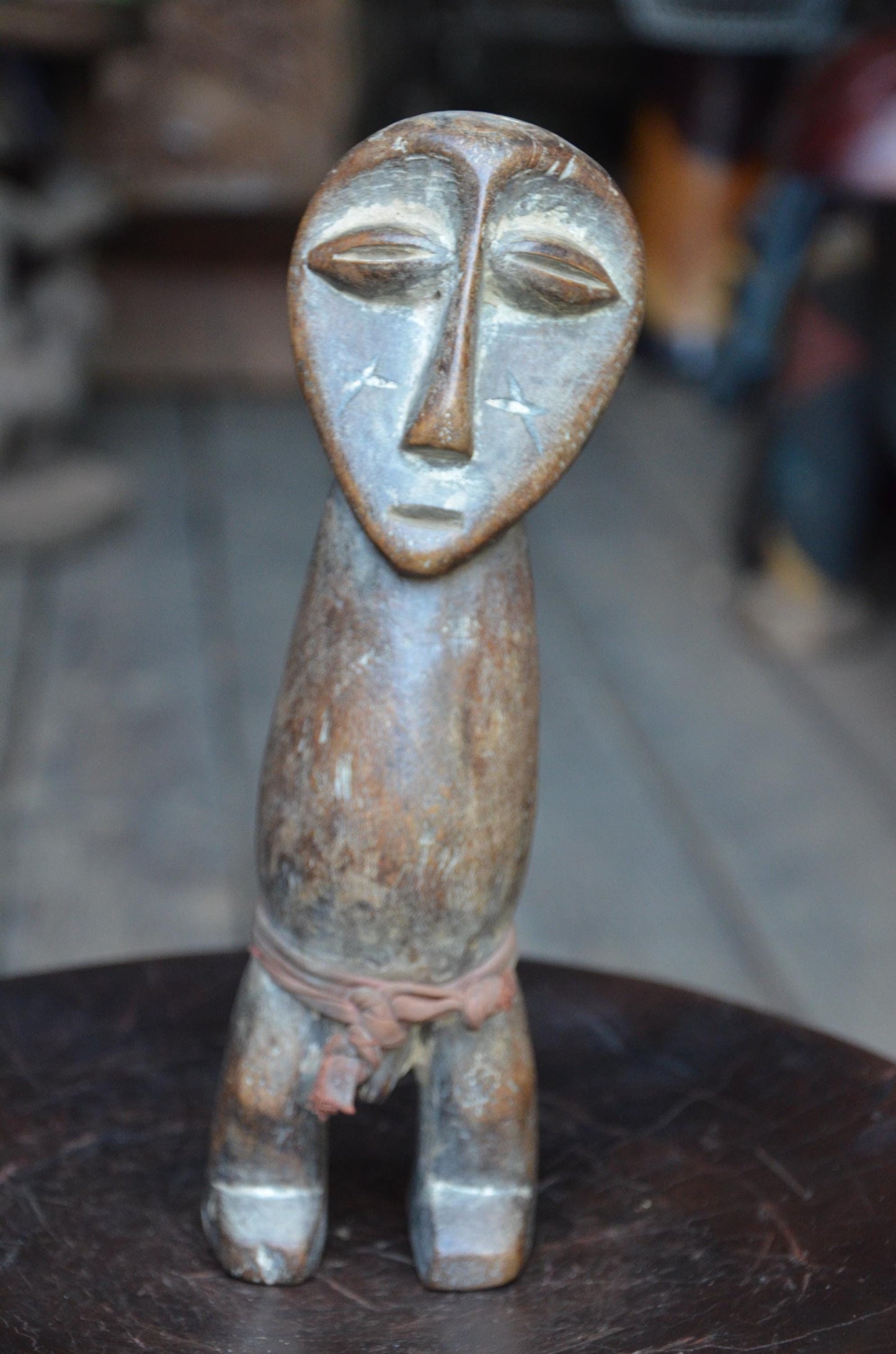 Authentic Lega Ancestor Figure | Congolese Tribal Wood Sculpture