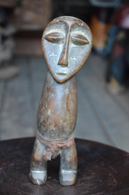 Authentic Lega Ancestor Figure | Congolese Tribal Wood Sculpture